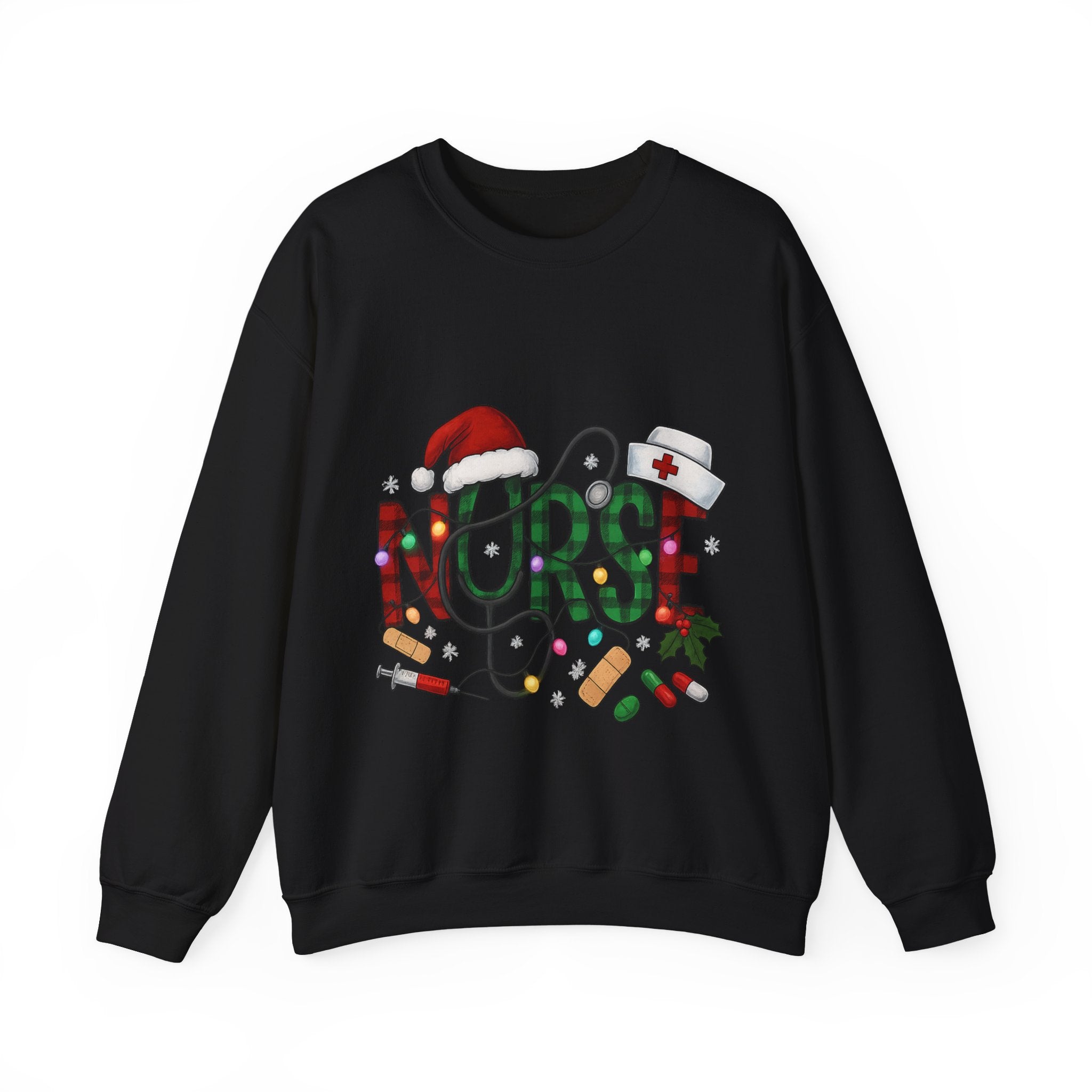 Nurse Holiday Sweatshirt, Christmas Gift for Nurses, Festive Crewneck, Nurse Appreciation, Winter Wardrobe Essential