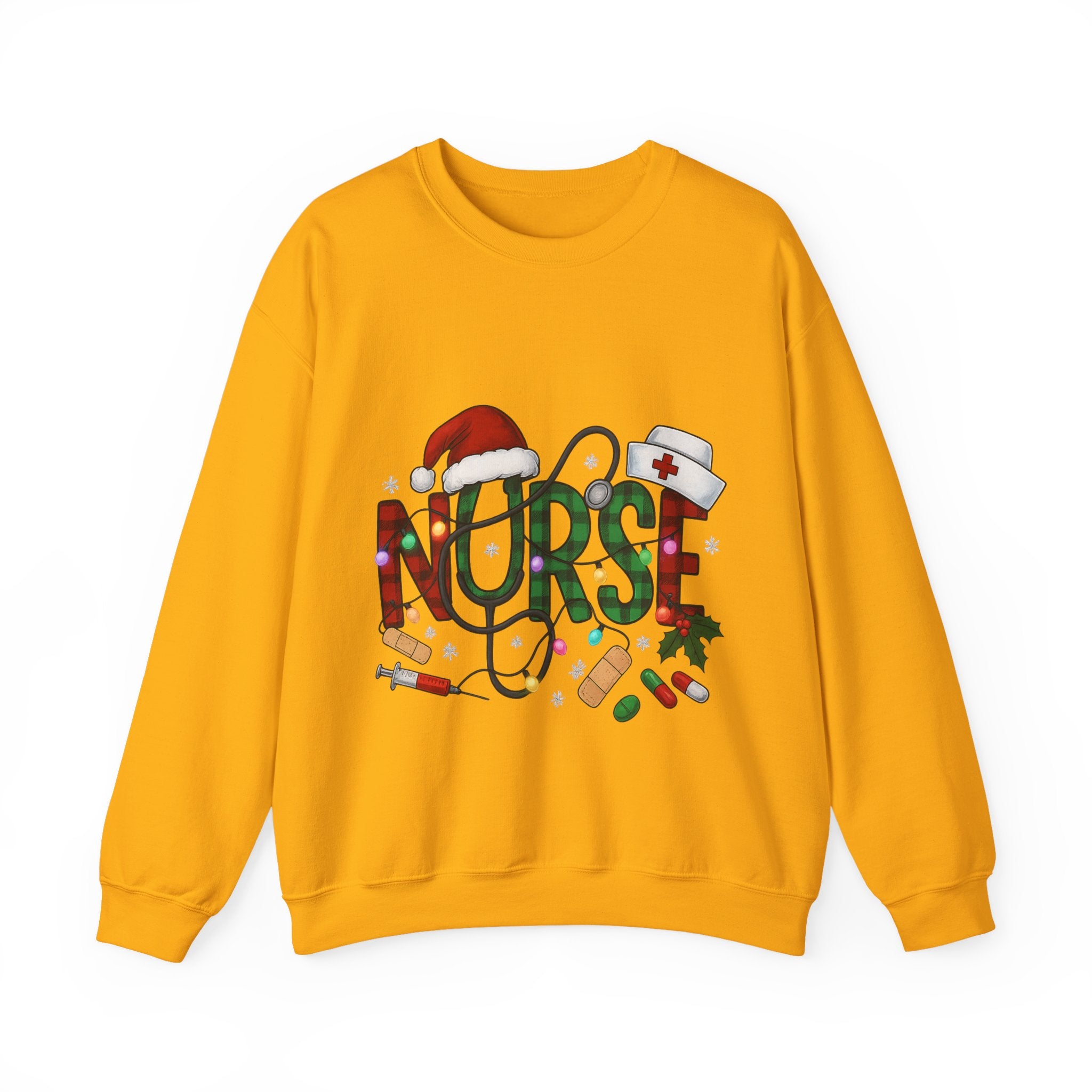 Nurse Holiday Sweatshirt, Christmas Gift for Nurses, Festive Crewneck, Nurse Appreciation, Winter Wardrobe Essential