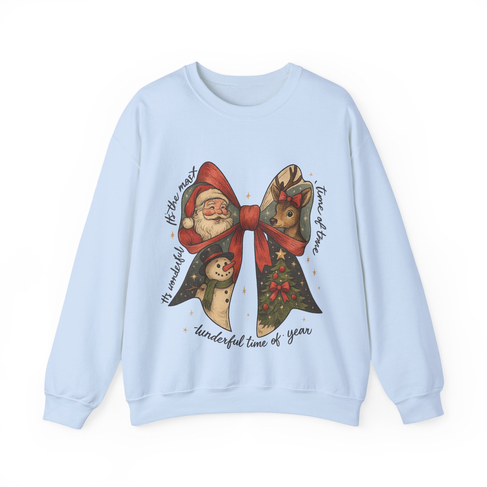 Festive Holiday Crewneck Sweatshirt – Cozy Christmas Pullover, Unisex Winter Apparel, Thoughtful Holiday Gift for Family & Friends