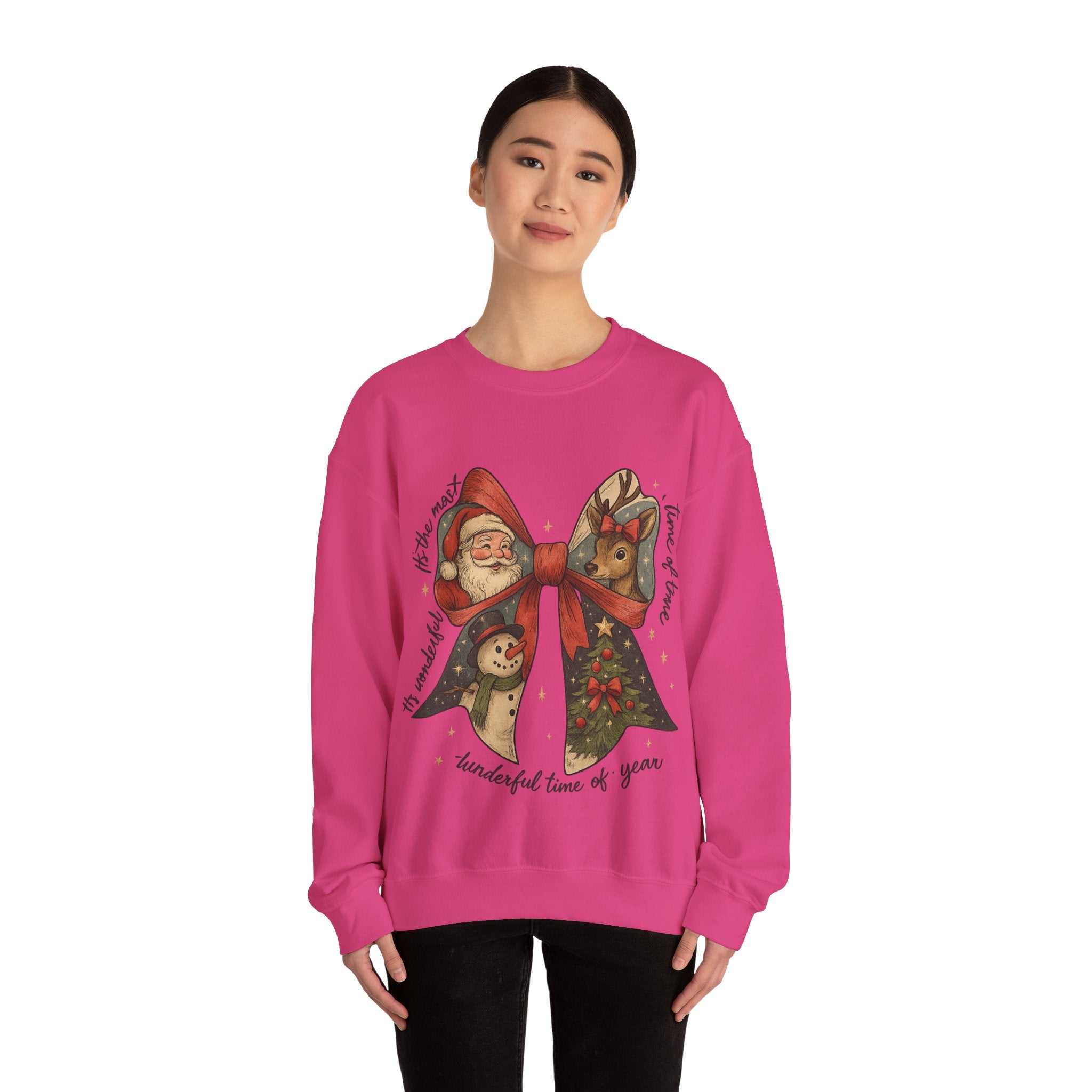 Festive Holiday Crewneck Sweatshirt – Cozy Christmas Pullover, Unisex Winter Apparel, Thoughtful Holiday Gift for Family & Friends