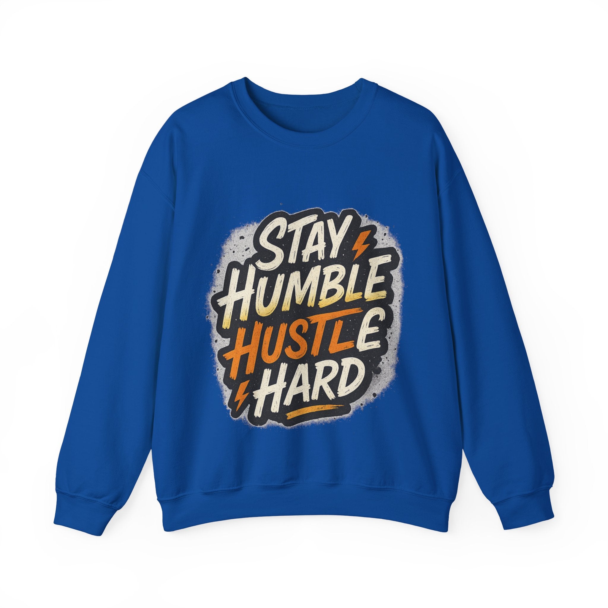 Stay Humble Hustle Hard Crewneck Sweatshirt | Motivational Unisex Sweatshirt | Inspirational Gift | Positive Quote Apparel