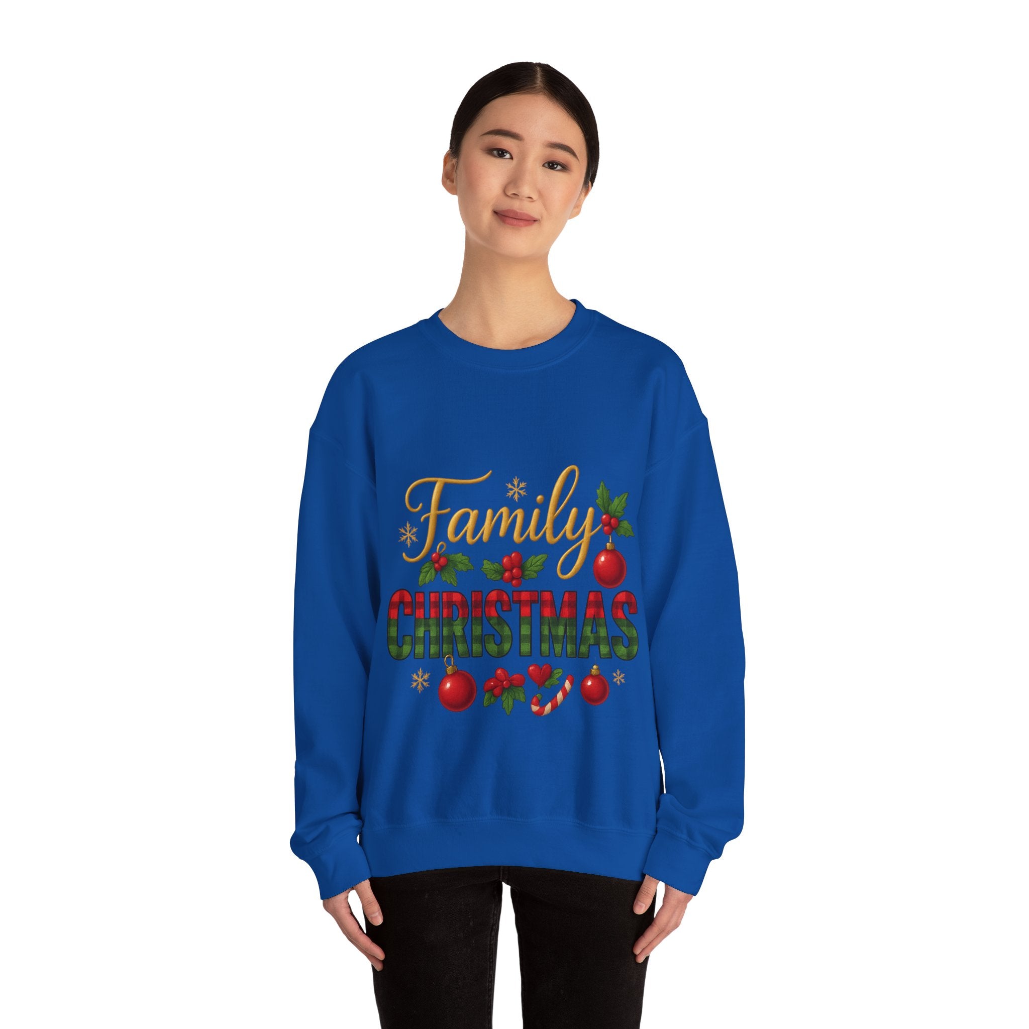 Family Christmas Crewneck Sweatshirt | Cozy Holiday Sweater, Family Gathering Gift, Matching Christmas Outfits, Winter Apparel, [...]