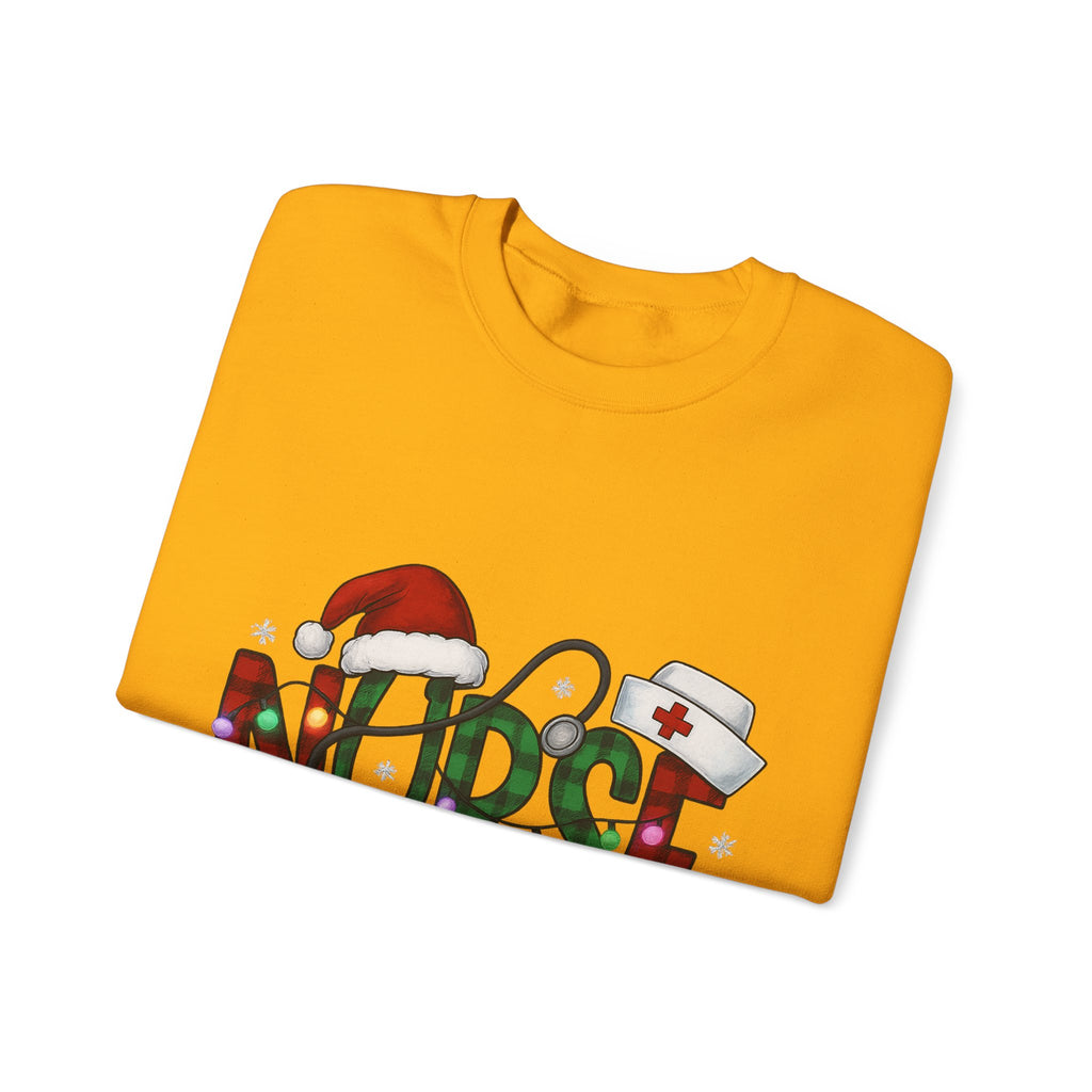 Nurse Holiday Sweatshirt, Christmas Gift for Nurses, Festive Crewneck, Nurse Appreciation, Winter Wardrobe Essential