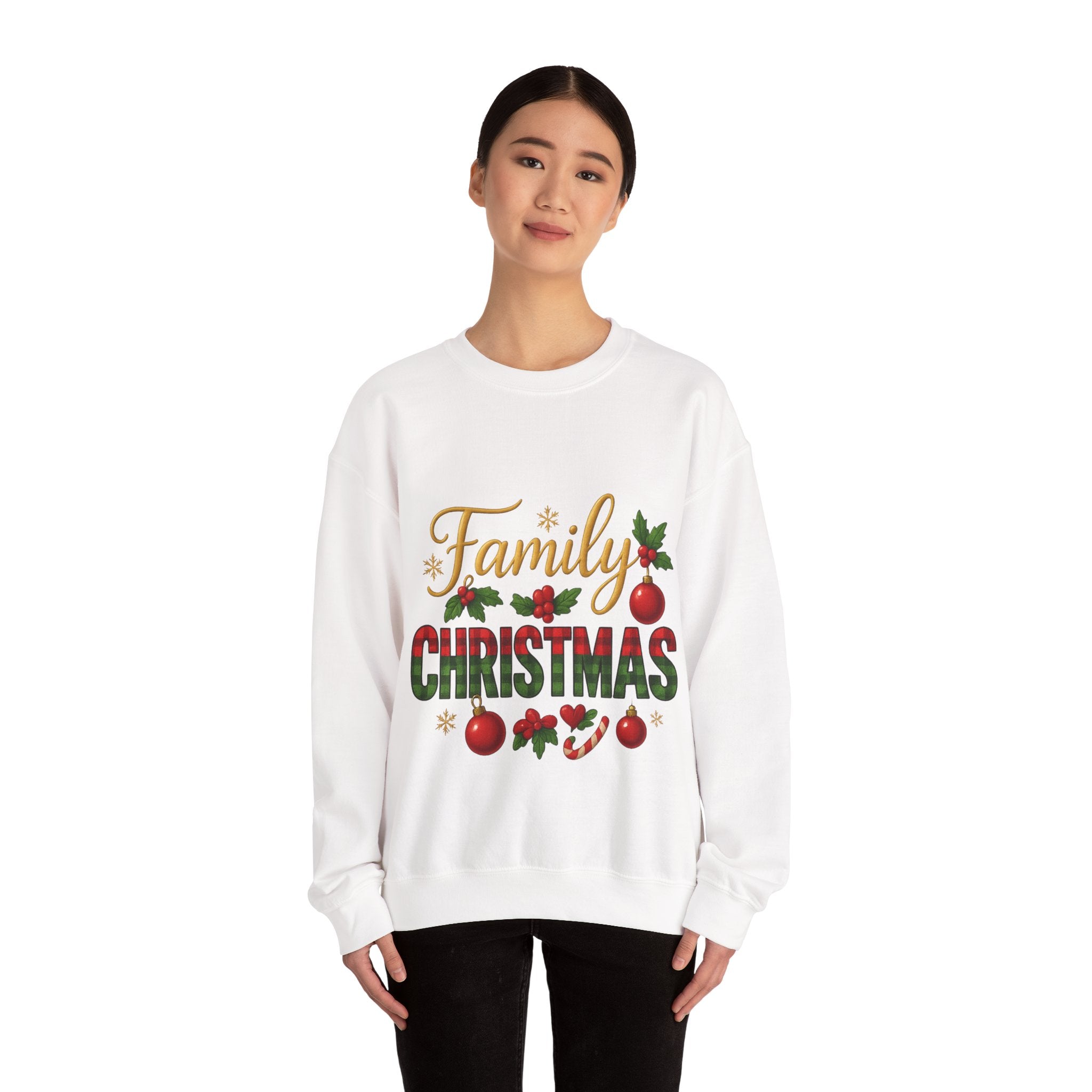 Family Christmas Crewneck Sweatshirt | Cozy Holiday Sweater, Family Gathering Gift, Matching Christmas Outfits, Winter Apparel, [...]