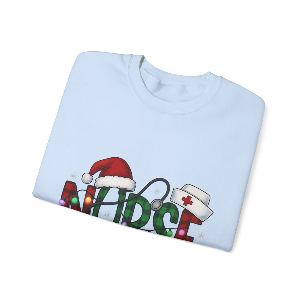 Nurse Holiday Sweatshirt, Christmas Gift for Nurses, Festive Crewneck, Nurse Appreciation, Winter Wardrobe Essential