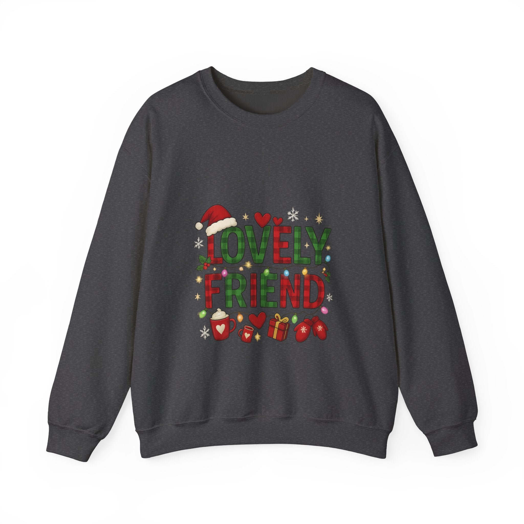 Festive Friendship Sweatshirt, Cozy Gift for Friends, Holiday Crewneck, Unisex Sweater, Christmas Apparel, Cute Gift Idea