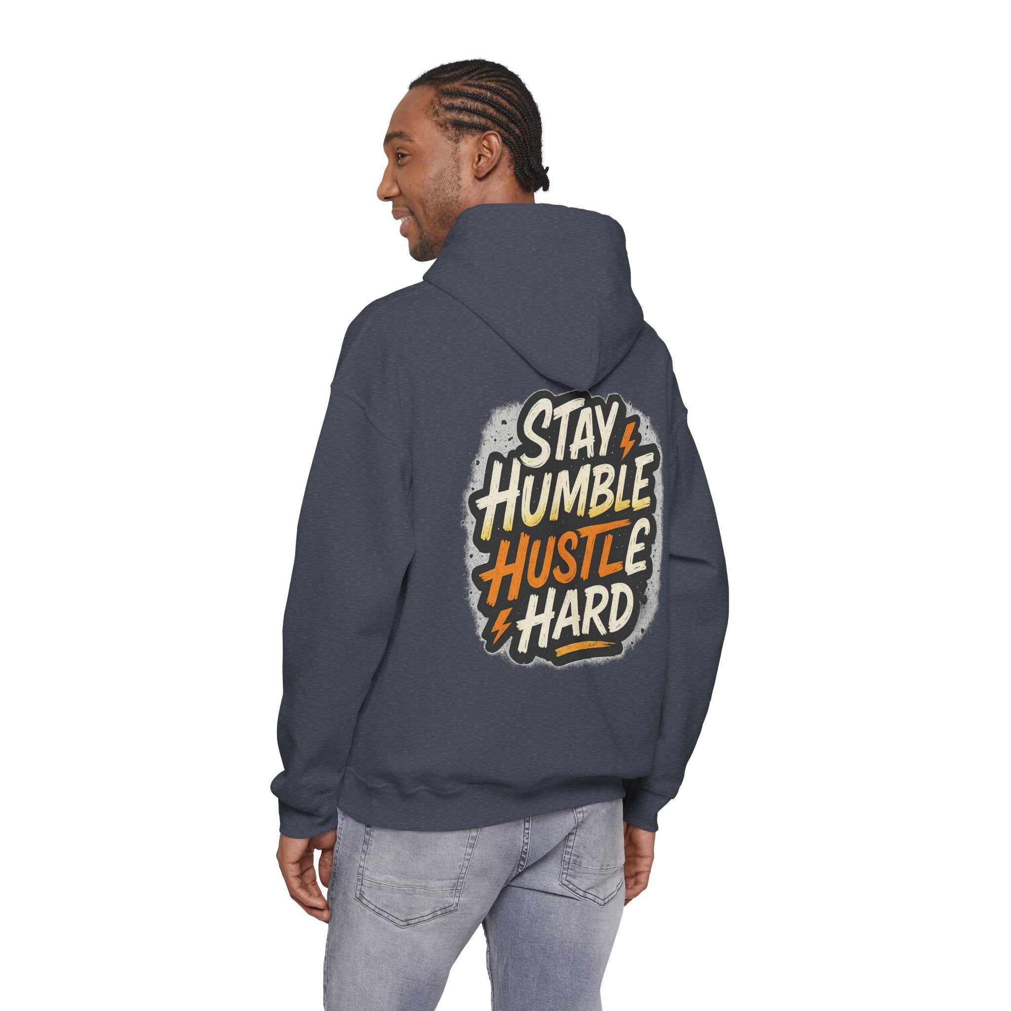 Stay Humble Hustle Hard Hoodie – Inspirational Unisex Sweatshirt, Motivational Apparel, Cozy Hoodie Gift for Students & Go-Getters