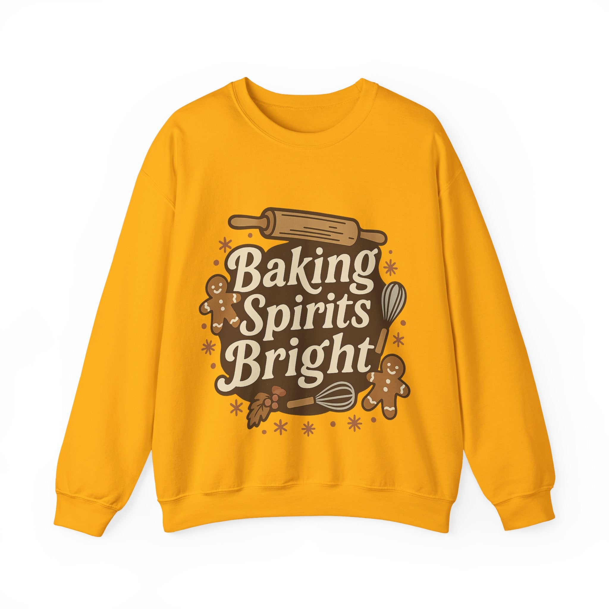 Festive Baking Sweatshirt - Unisex Heavy Blend™, Cozy Crew for the Holidays, Christmas Gift, Baking Enthusiast, Family Gatherings, [...]