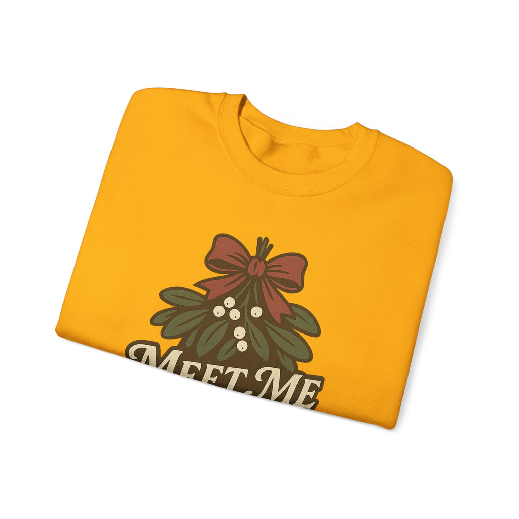 Mistletoe Crewneck Sweatshirt - Cozy Holiday Wear for Couples, Christmas Gift, Winter Apparel, Cute Sweater, Festive Outfit