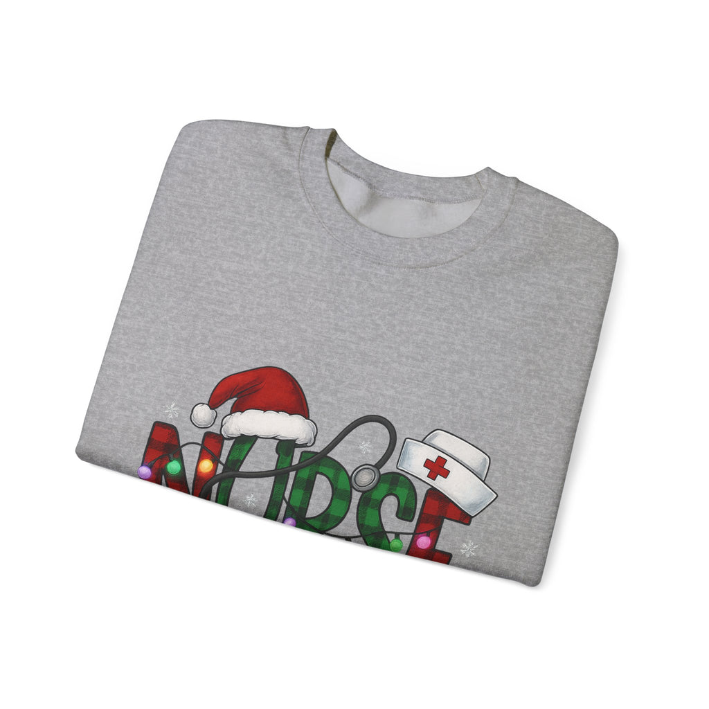 Nurse Holiday Sweatshirt, Christmas Gift for Nurses, Festive Crewneck, Nurse Appreciation, Winter Wardrobe Essential