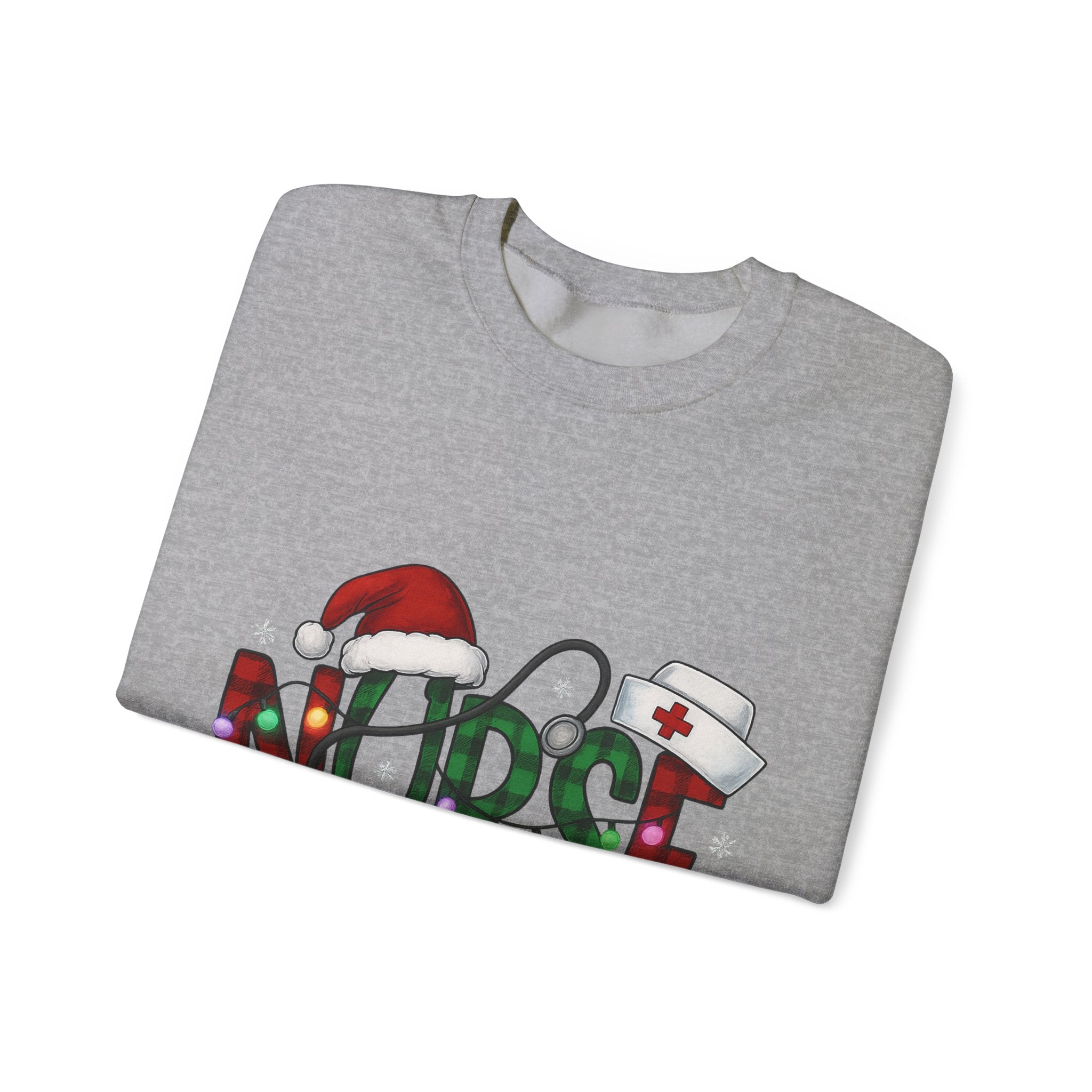 Nurse Holiday Sweatshirt, Christmas Gift for Nurses, Festive Crewneck, Nurse Appreciation, Winter Wardrobe Essential