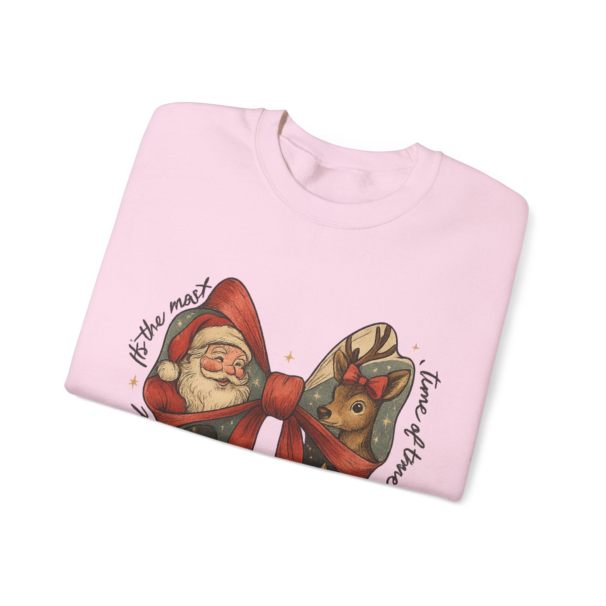 Festive Holiday Crewneck Sweatshirt – Cozy Christmas Pullover, Unisex Winter Apparel, Thoughtful Holiday Gift for Family & Friends