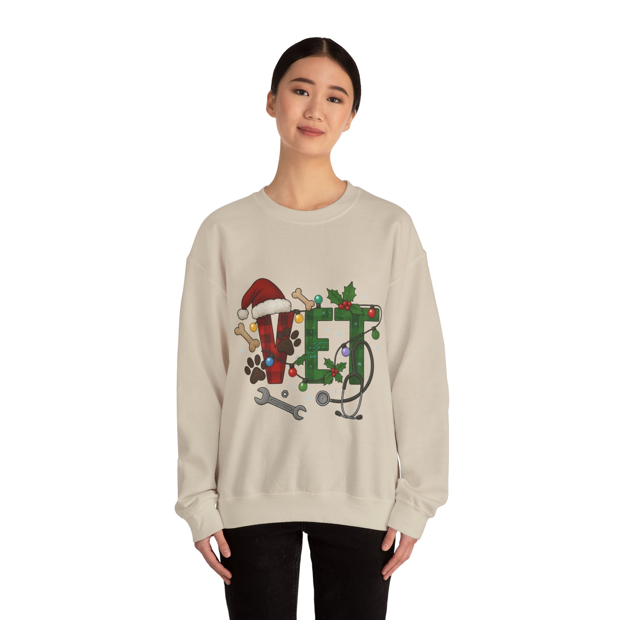 Holiday Vet Sweatshirt - Festive Veterinary Crewneck, Perfect for Animal Lovers, Christmas Gift, Cozy Winter Apparel, Pet Care