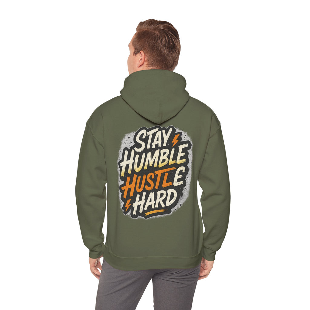 Stay Humble Hustle Hard Hoodie – Inspirational Unisex Sweatshirt, Motivational Apparel, Cozy Hoodie Gift for Students & Go-Getters