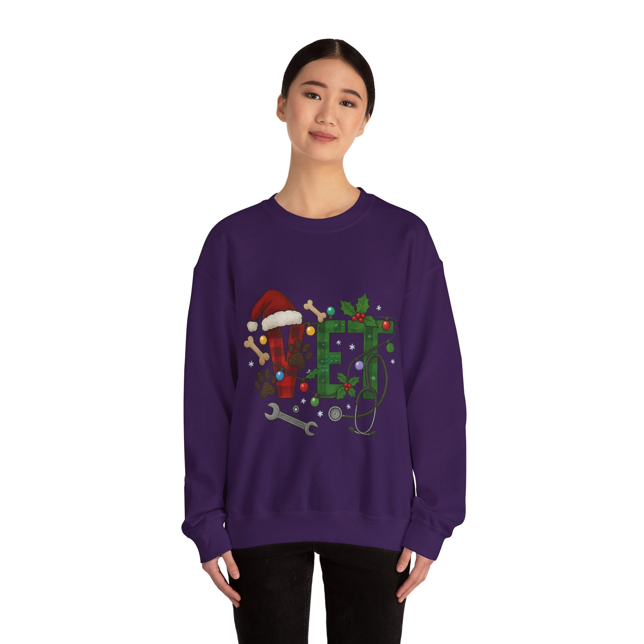 Holiday Vet Sweatshirt - Festive Veterinary Crewneck, Perfect for Animal Lovers, Christmas Gift, Cozy Winter Apparel, Pet Care