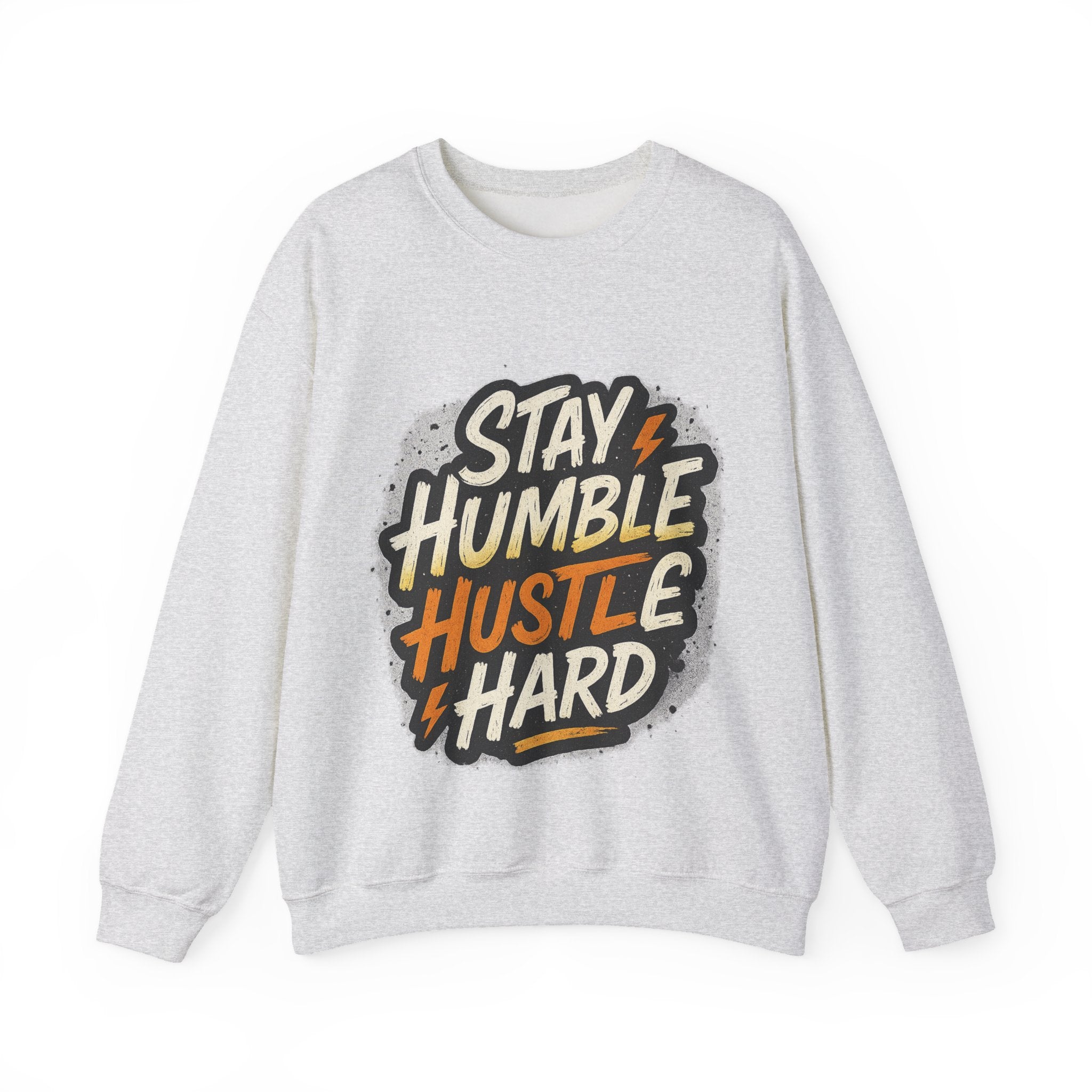 Stay Humble Hustle Hard Crewneck Sweatshirt | Motivational Unisex Sweatshirt | Inspirational Gift | Positive Quote Apparel