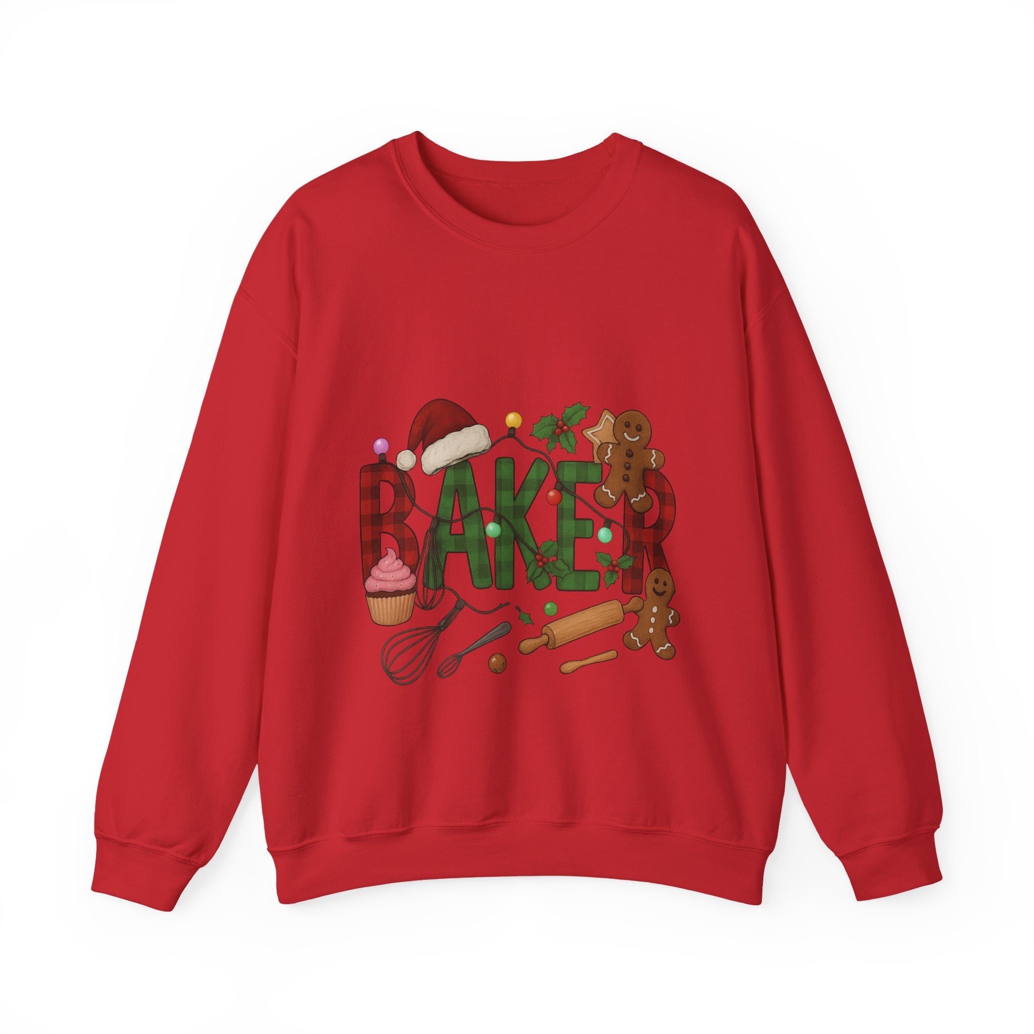 Cozy Baker Sweatshirt, Holiday Baking Gift, Unisex Sweater, Christmas Apparel, Gift for Bakers, Cute Baking Crewneck