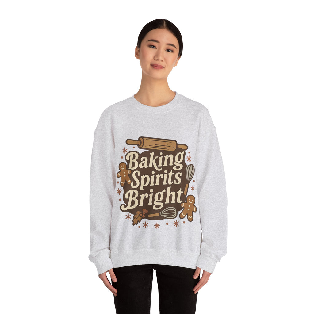 Festive Baking Sweatshirt - Unisex Heavy Blend™, Cozy Crew for the Holidays, Christmas Gift, Baking Enthusiast, Family Gatherings, [...]
