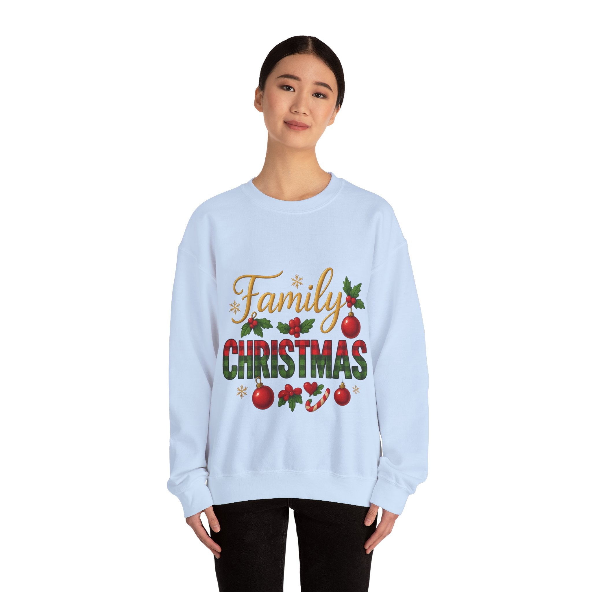 Family Christmas Crewneck Sweatshirt | Cozy Holiday Sweater, Family Gathering Gift, Matching Christmas Outfits, Winter Apparel, [...]