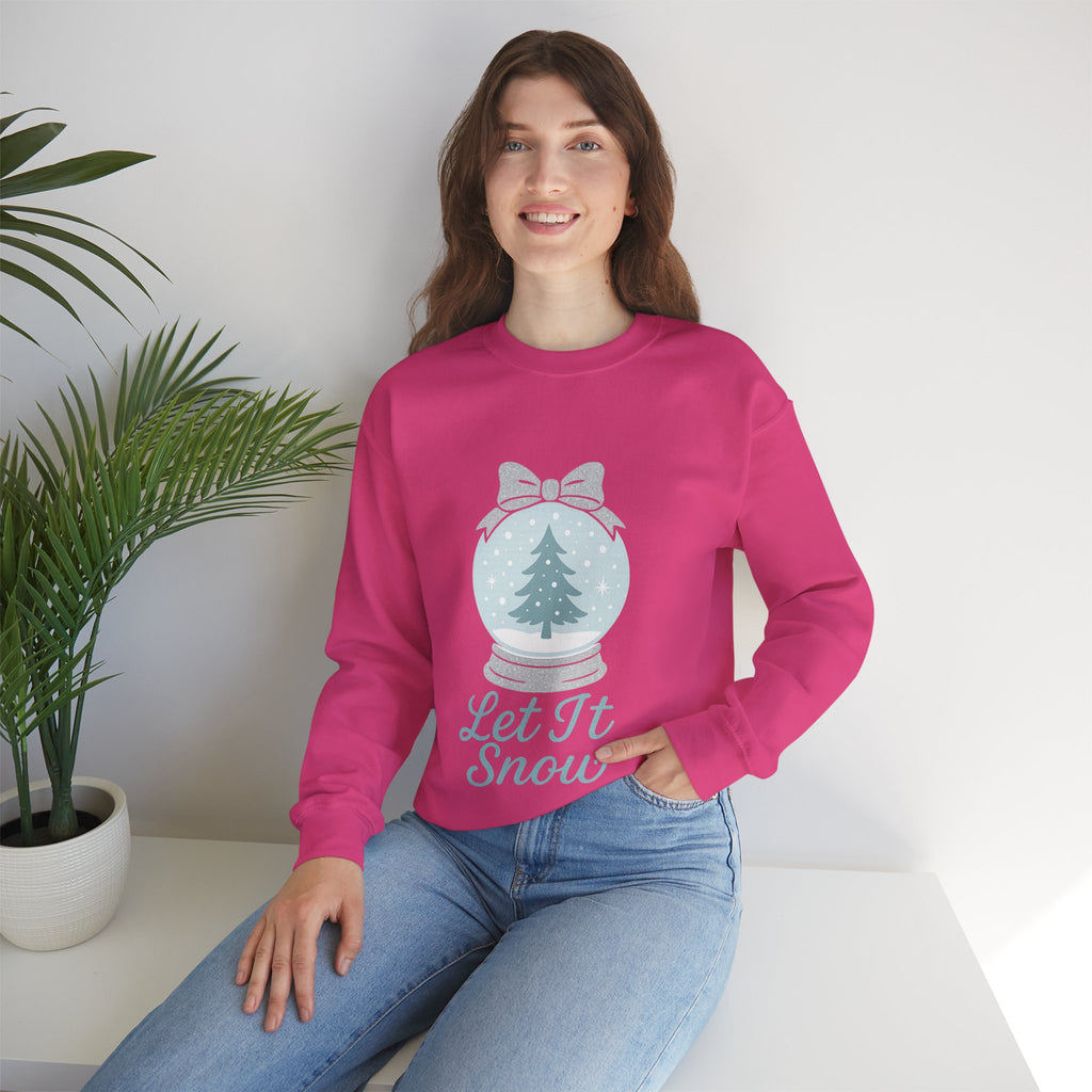 Let It Snow Sweatshirt, Cozy Holiday Crewneck, Unisex Christmas Sweater, Winter Gift, Festive Apparel