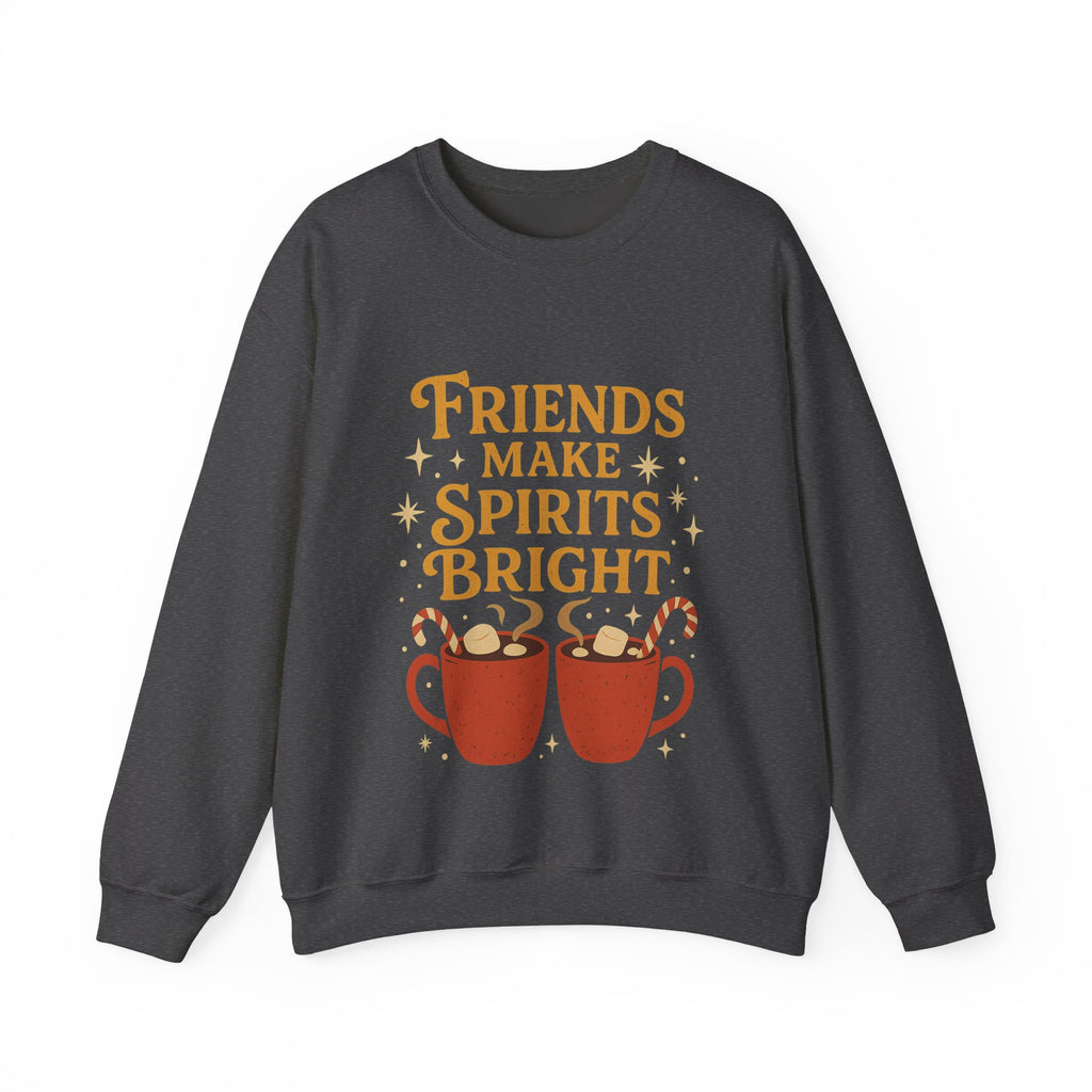 Cozy Friendship Sweatshirt, Unisex Crewneck, Holiday Gift, Comfortable Pullover, Warm Layer, Coffee Lovers Gift