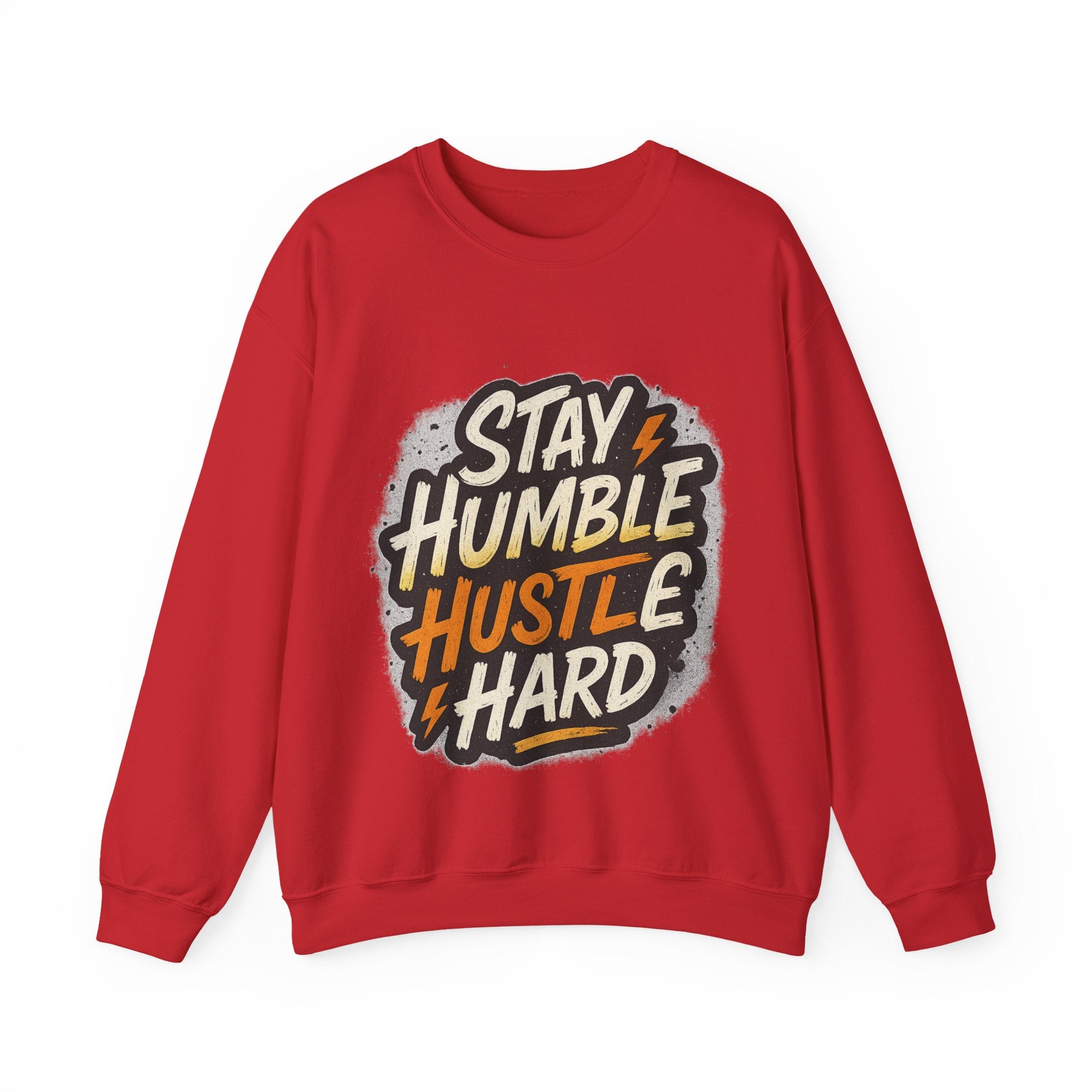Stay Humble Hustle Hard Crewneck Sweatshirt | Motivational Unisex Sweatshirt | Inspirational Gift | Positive Quote Apparel