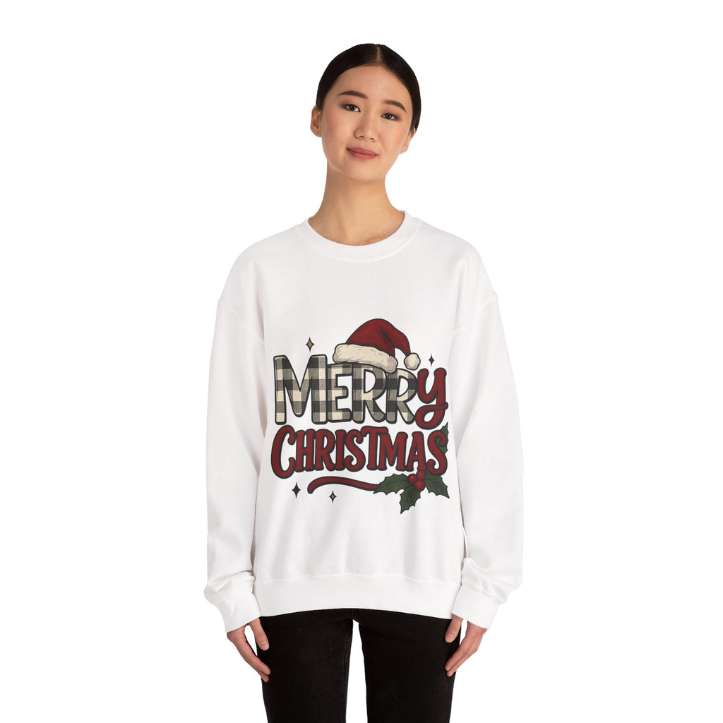 Merry Christmas Crewneck Sweatshirt, Holiday Apparel, Unisex Sweatshirt, Cozy Christmas Gift, Winter Fashion, Festive Wear