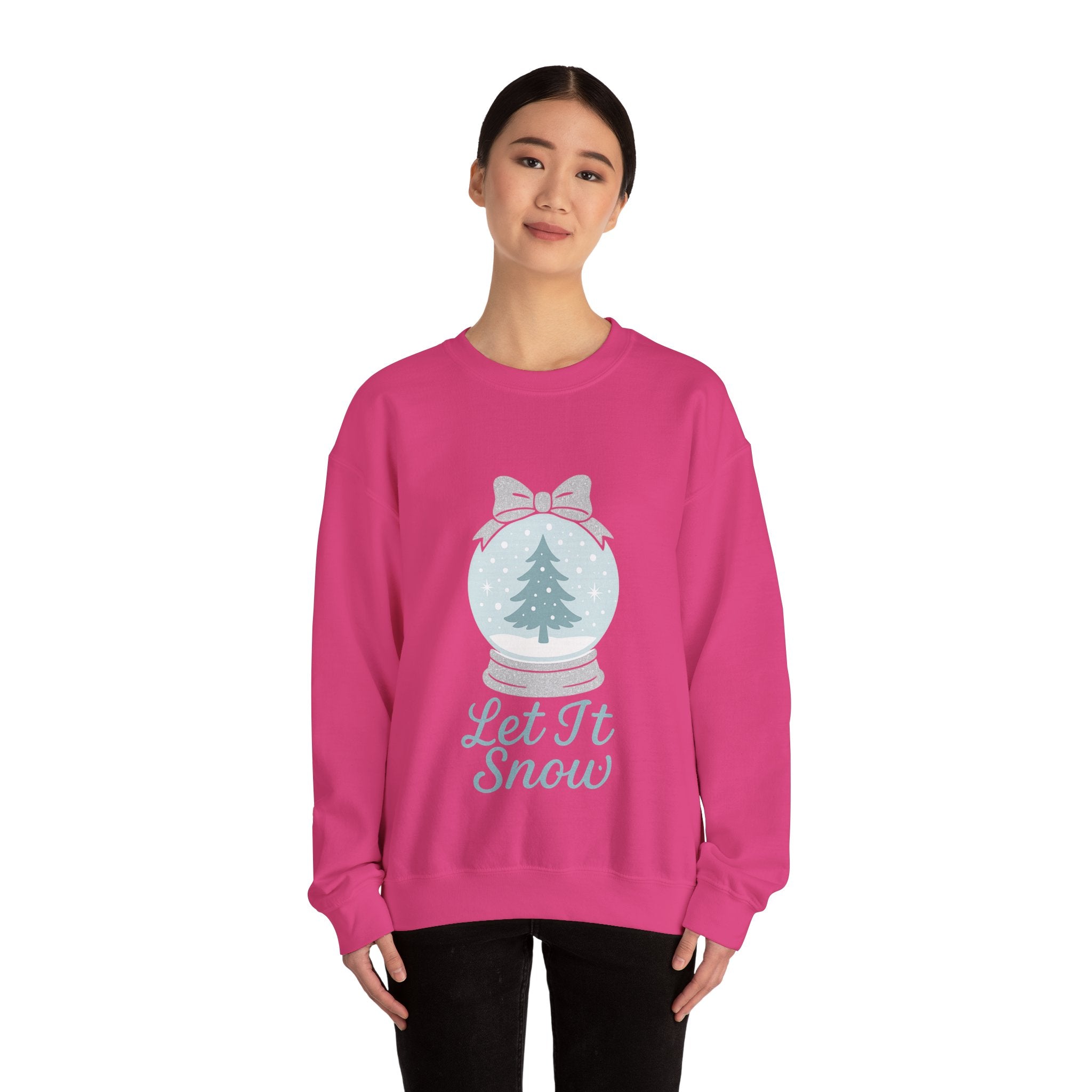 Let It Snow Sweatshirt, Cozy Holiday Crewneck, Unisex Christmas Sweater, Winter Gift, Festive Apparel