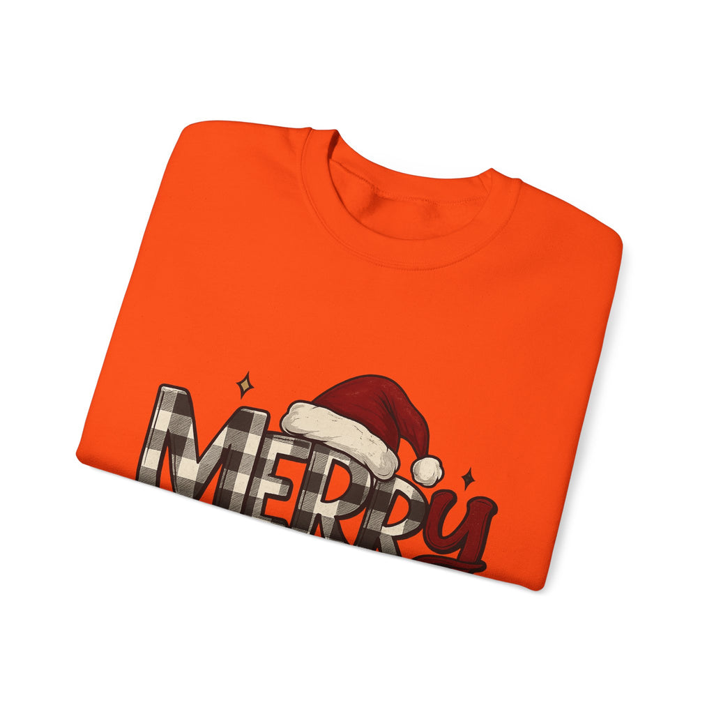 Merry Christmas Crewneck Sweatshirt, Holiday Apparel, Unisex Sweatshirt, Cozy Christmas Gift, Winter Fashion, Festive Wear