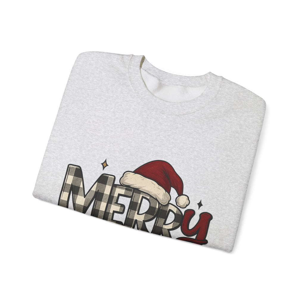 Merry Christmas Crewneck Sweatshirt, Holiday Apparel, Unisex Sweatshirt, Cozy Christmas Gift, Winter Fashion, Festive Wear