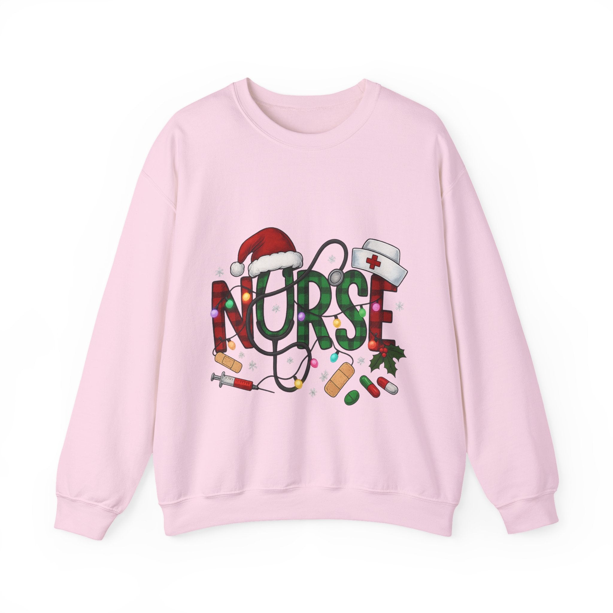 Nurse Holiday Sweatshirt, Christmas Gift for Nurses, Festive Crewneck, Nurse Appreciation, Winter Wardrobe Essential