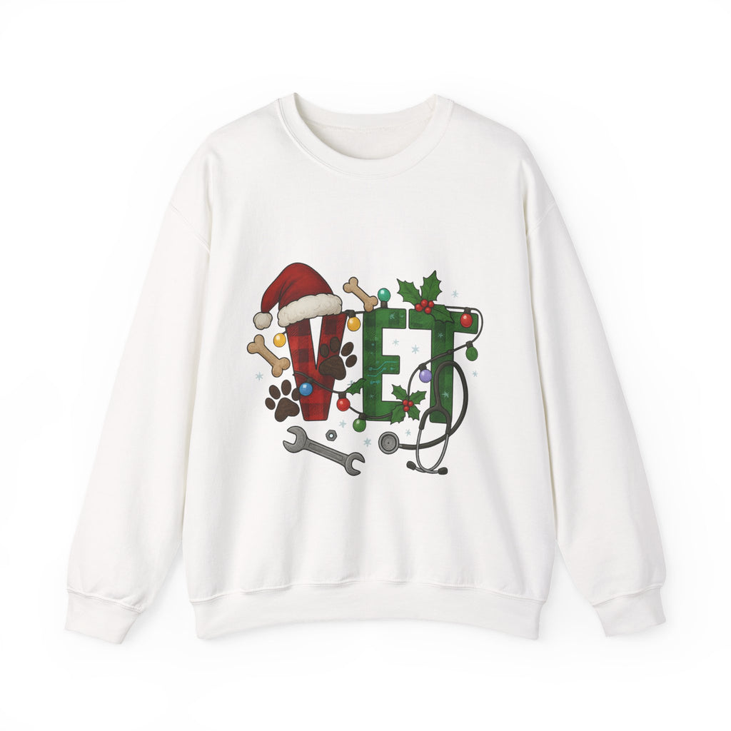 Holiday Vet Sweatshirt - Festive Veterinary Crewneck, Perfect for Animal Lovers, Christmas Gift, Cozy Winter Apparel, Pet Care
