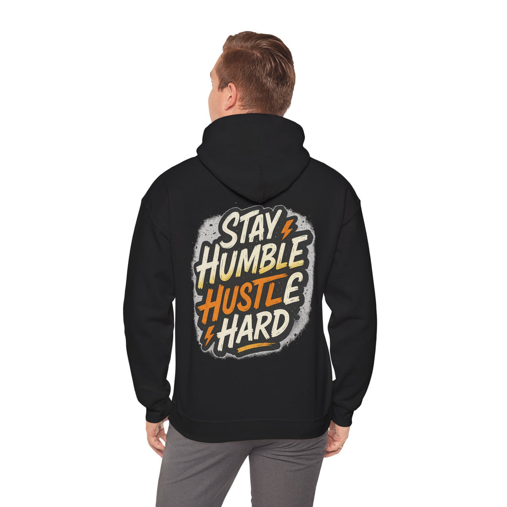 Stay Humble Hustle Hard Hoodie – Inspirational Unisex Sweatshirt, Motivational Apparel, Cozy Hoodie Gift for Students & Go-Getters