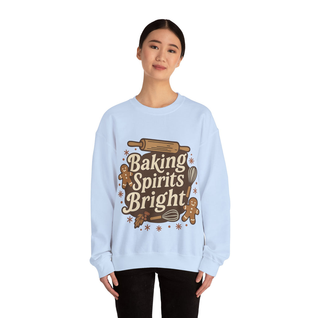Festive Baking Sweatshirt - Unisex Heavy Blend™, Cozy Crew for the Holidays, Christmas Gift, Baking Enthusiast, Family Gatherings, [...]