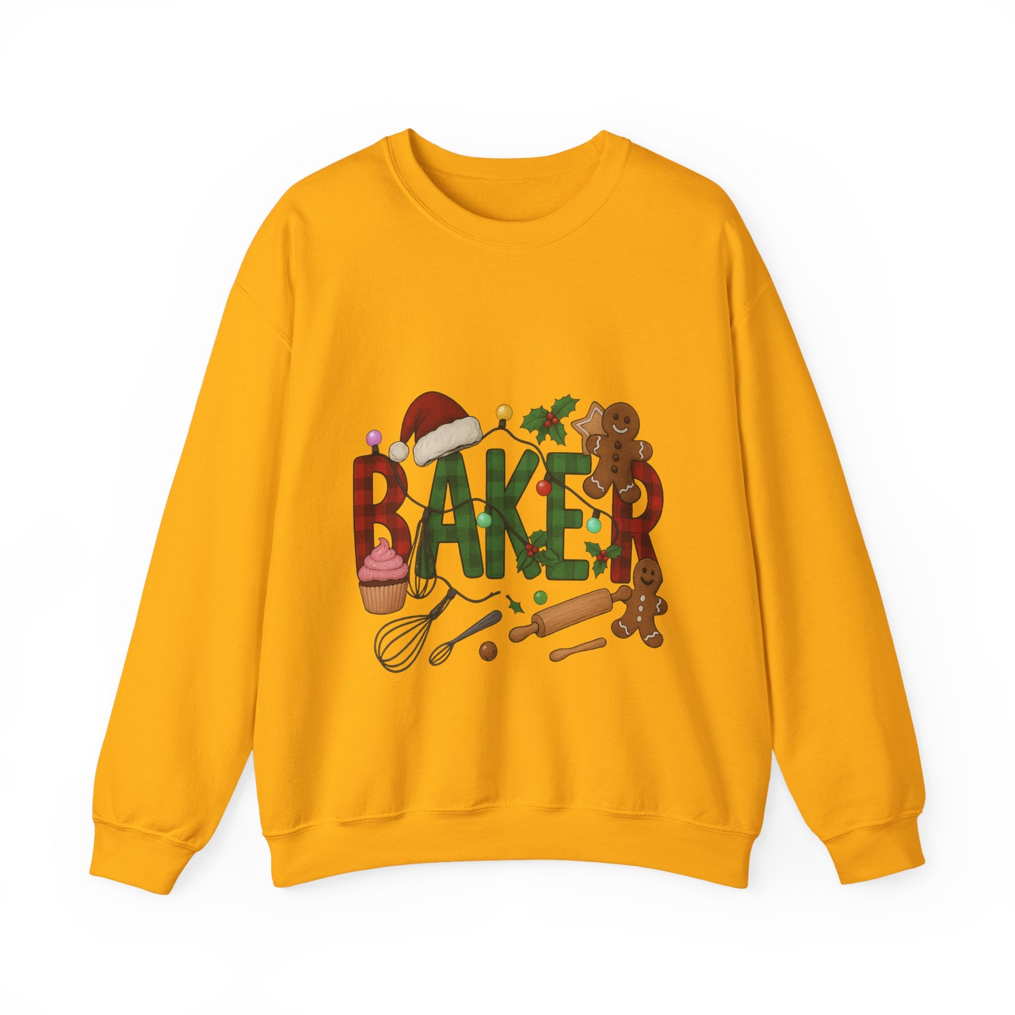 Cozy Baker Sweatshirt, Holiday Baking Gift, Unisex Sweater, Christmas Apparel, Gift for Bakers, Cute Baking Crewneck