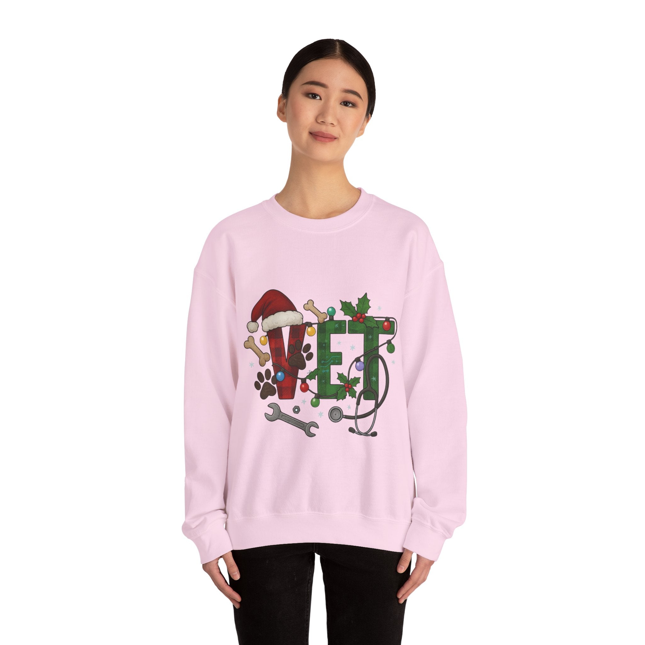 Holiday Vet Sweatshirt - Festive Veterinary Crewneck, Perfect for Animal Lovers, Christmas Gift, Cozy Winter Apparel, Pet Care