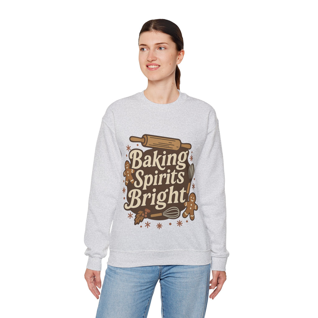 Festive Baking Sweatshirt - Unisex Heavy Blend™, Cozy Crew for the Holidays, Christmas Gift, Baking Enthusiast, Family Gatherings, [...]