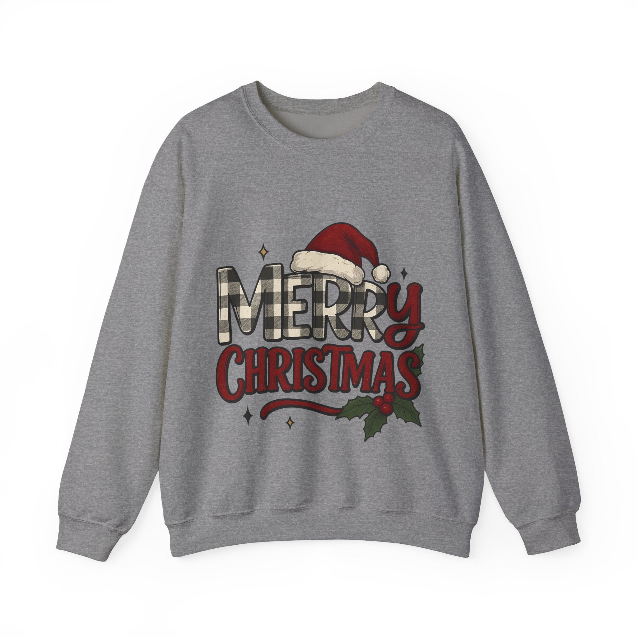 Merry Christmas Crewneck Sweatshirt, Holiday Apparel, Unisex Sweatshirt, Cozy Christmas Gift, Winter Fashion, Festive Wear