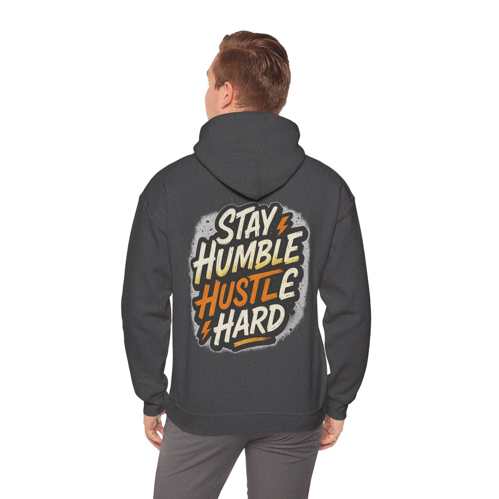 Stay Humble Hustle Hard Hoodie – Inspirational Unisex Sweatshirt, Motivational Apparel, Cozy Hoodie Gift for Students & Go-Getters