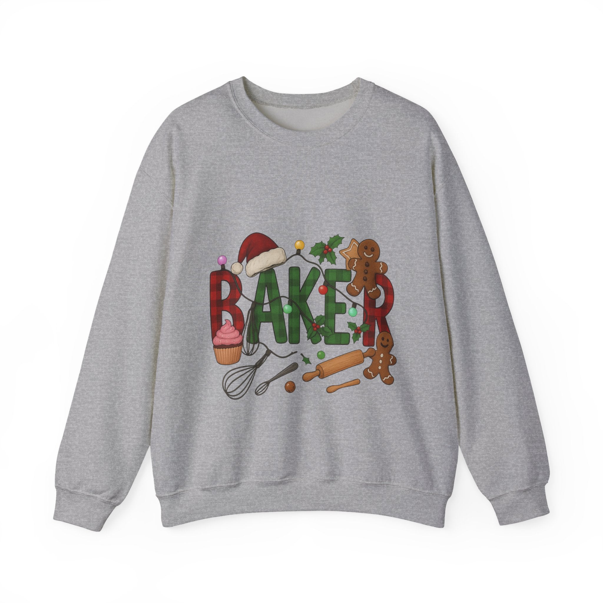 Cozy Baker Sweatshirt, Holiday Baking Gift, Unisex Sweater, Christmas Apparel, Gift for Bakers, Cute Baking Crewneck