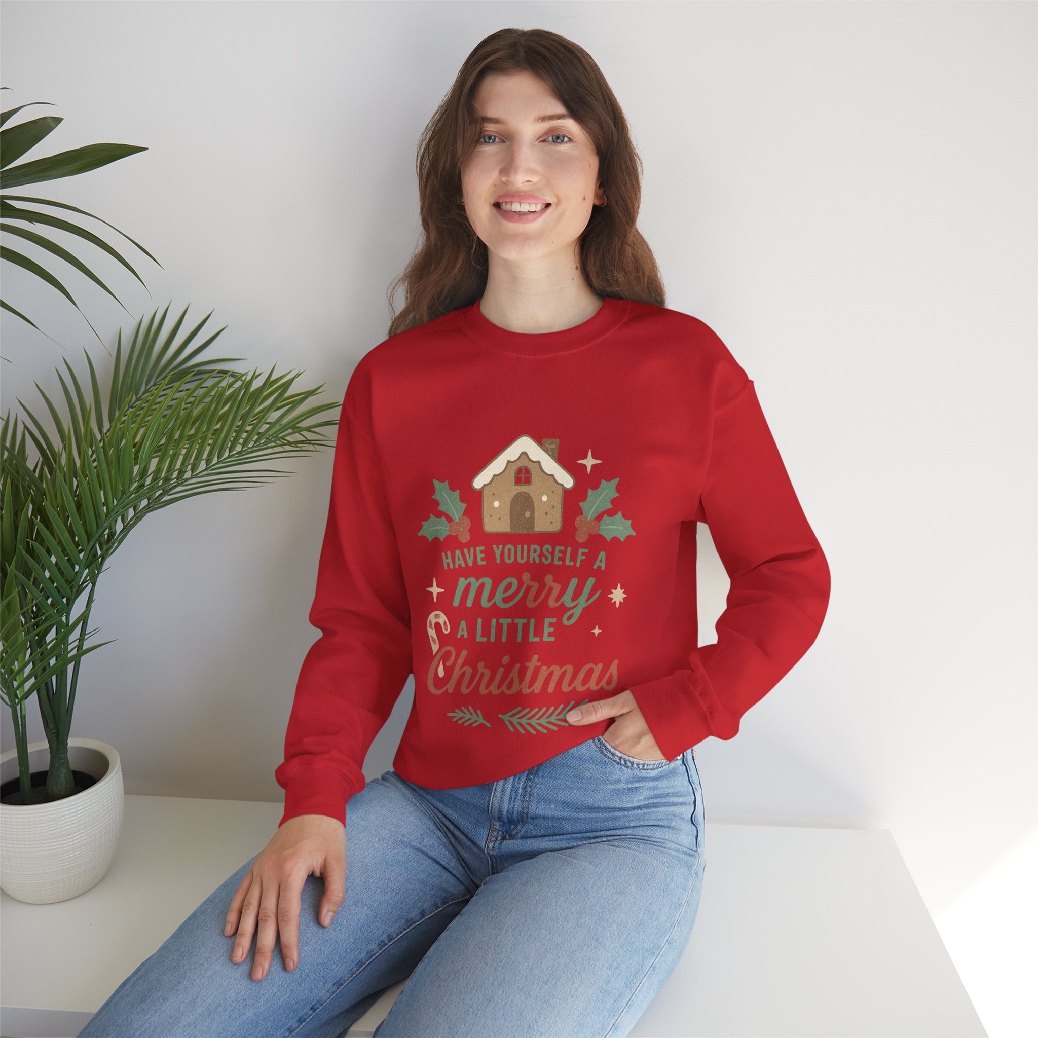 Christmas Crewneck Sweatshirt, Cozy Holiday Apparel, Gift for Him or Her, Merry Christmas Design, Festive Winter Style, Unisex Sweatshirt