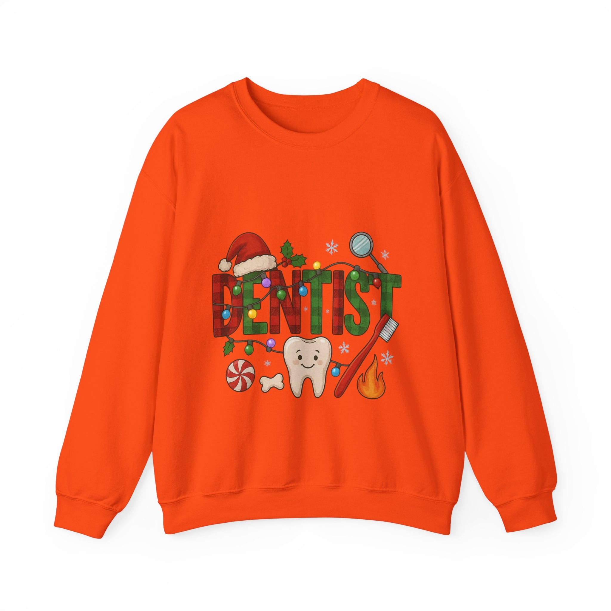 Festive Dentist Crewneck Sweatshirt, Funny Dentist Gift, Holiday Sweater, Christmas Sweatshirt, Unisex Sweatshirt