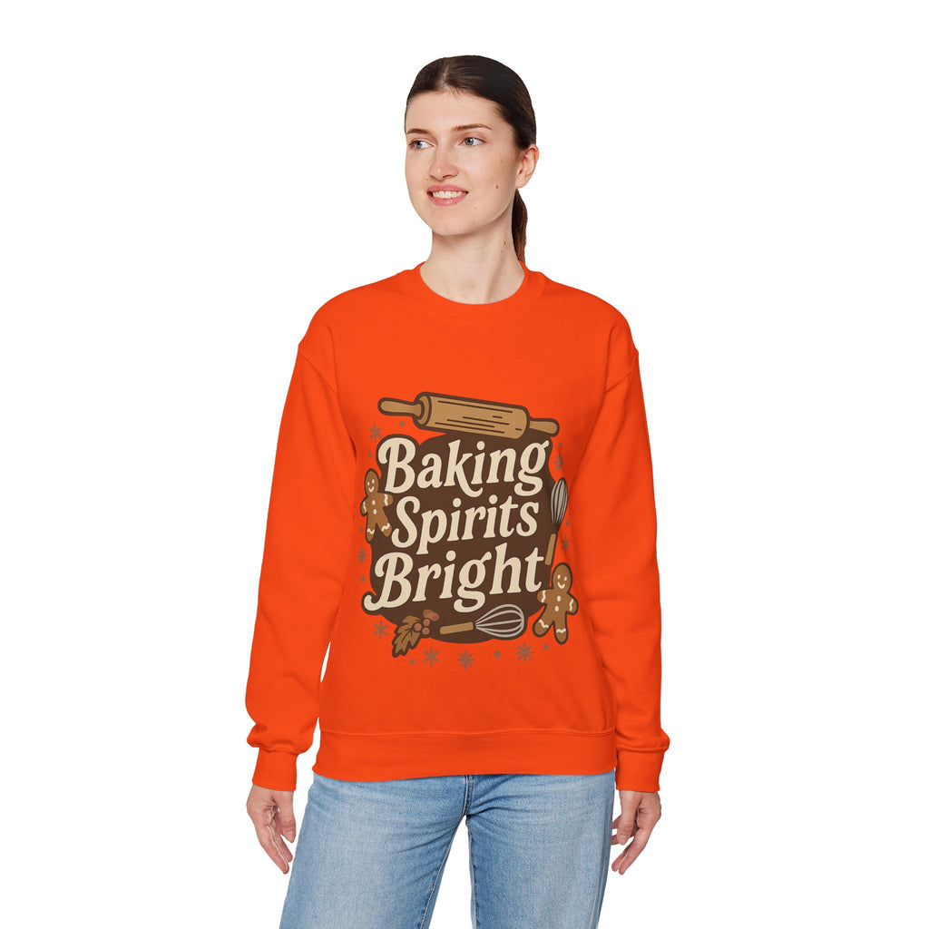 Festive Baking Sweatshirt - Unisex Heavy Blend™, Cozy Crew for the Holidays, Christmas Gift, Baking Enthusiast, Family Gatherings, [...]