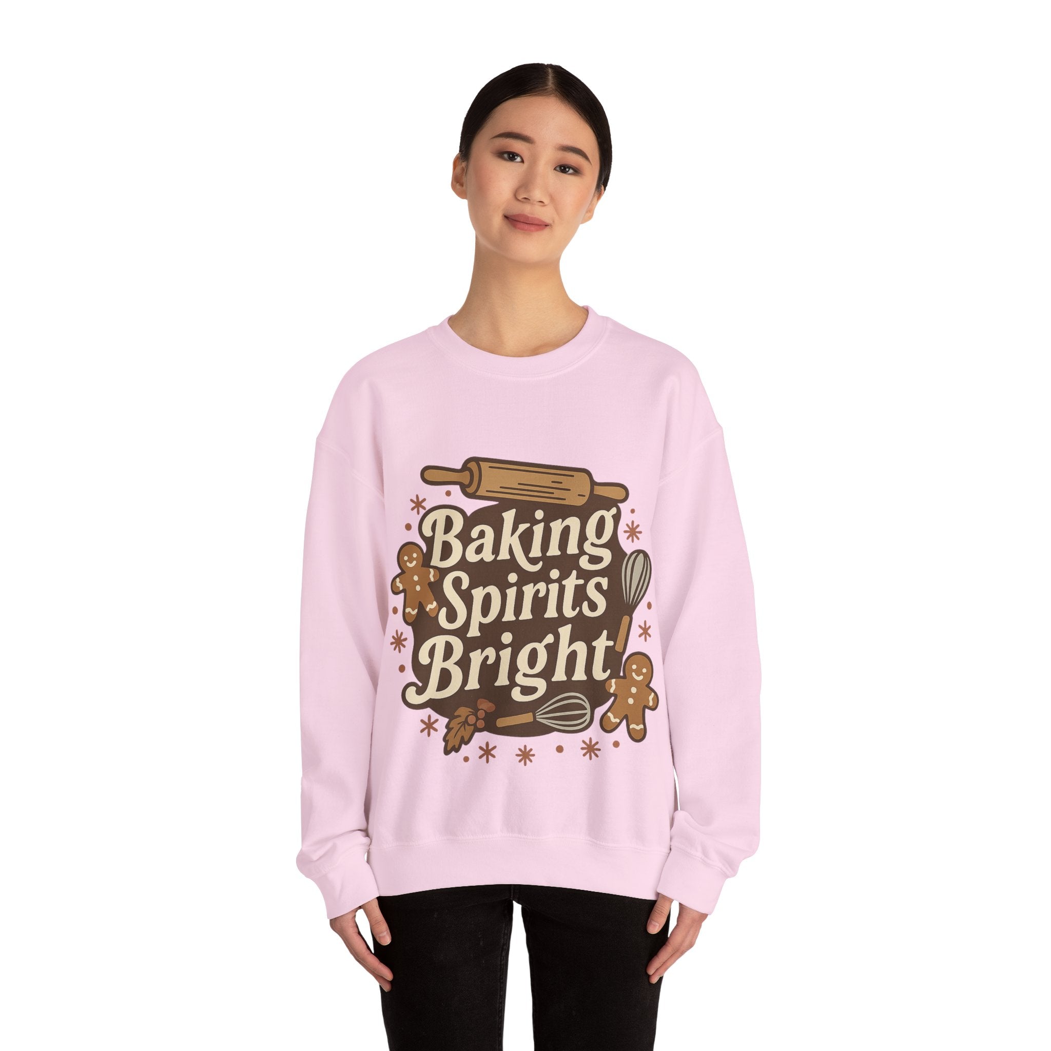 Festive Baking Sweatshirt - Unisex Heavy Blend™, Cozy Crew for the Holidays, Christmas Gift, Baking Enthusiast, Family Gatherings, [...]