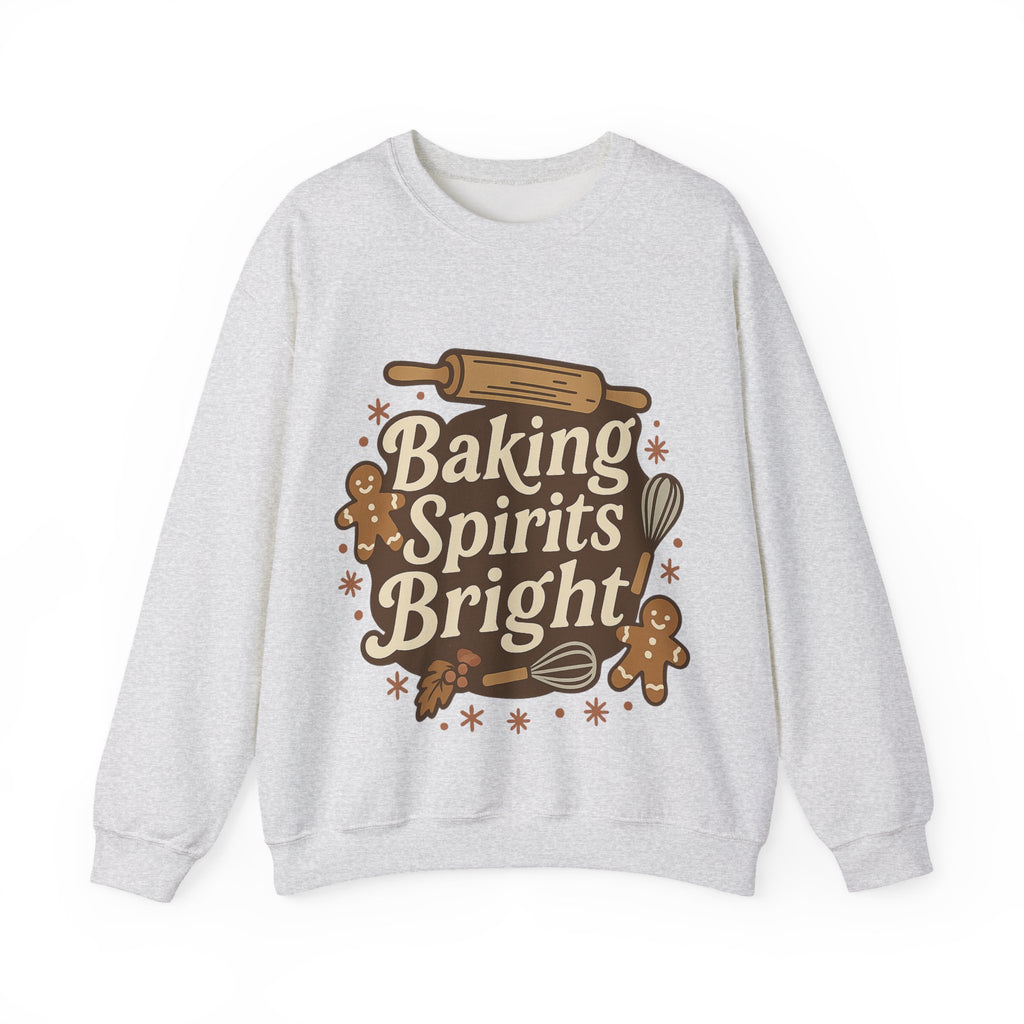 Festive Baking Sweatshirt - Unisex Heavy Blend™, Cozy Crew for the Holidays, Christmas Gift, Baking Enthusiast, Family Gatherings, [...]