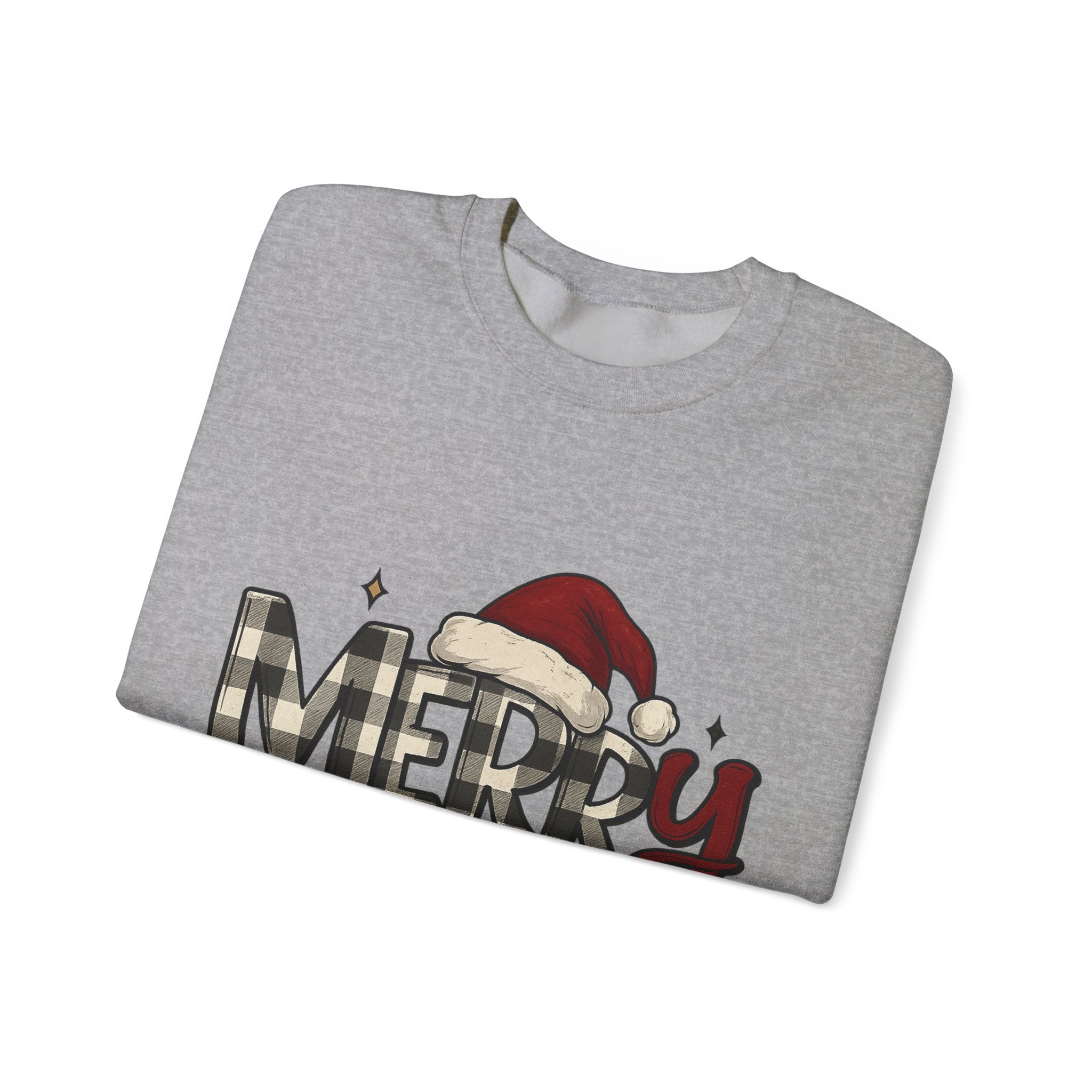 Merry Christmas Crewneck Sweatshirt, Holiday Apparel, Unisex Sweatshirt, Cozy Christmas Gift, Winter Fashion, Festive Wear