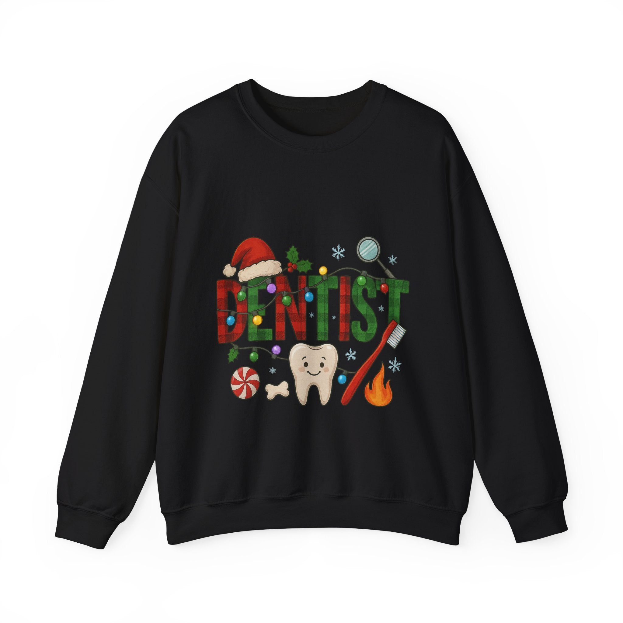 Festive Dentist Crewneck Sweatshirt, Funny Dentist Gift, Holiday Sweater, Christmas Sweatshirt, Unisex Sweatshirt