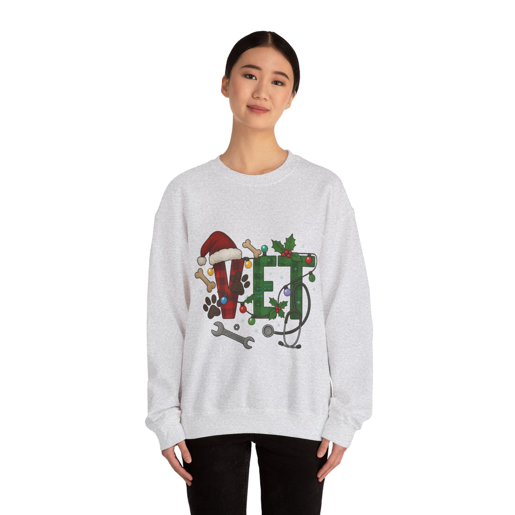 Holiday Vet Sweatshirt - Festive Veterinary Crewneck, Perfect for Animal Lovers, Christmas Gift, Cozy Winter Apparel, Pet Care