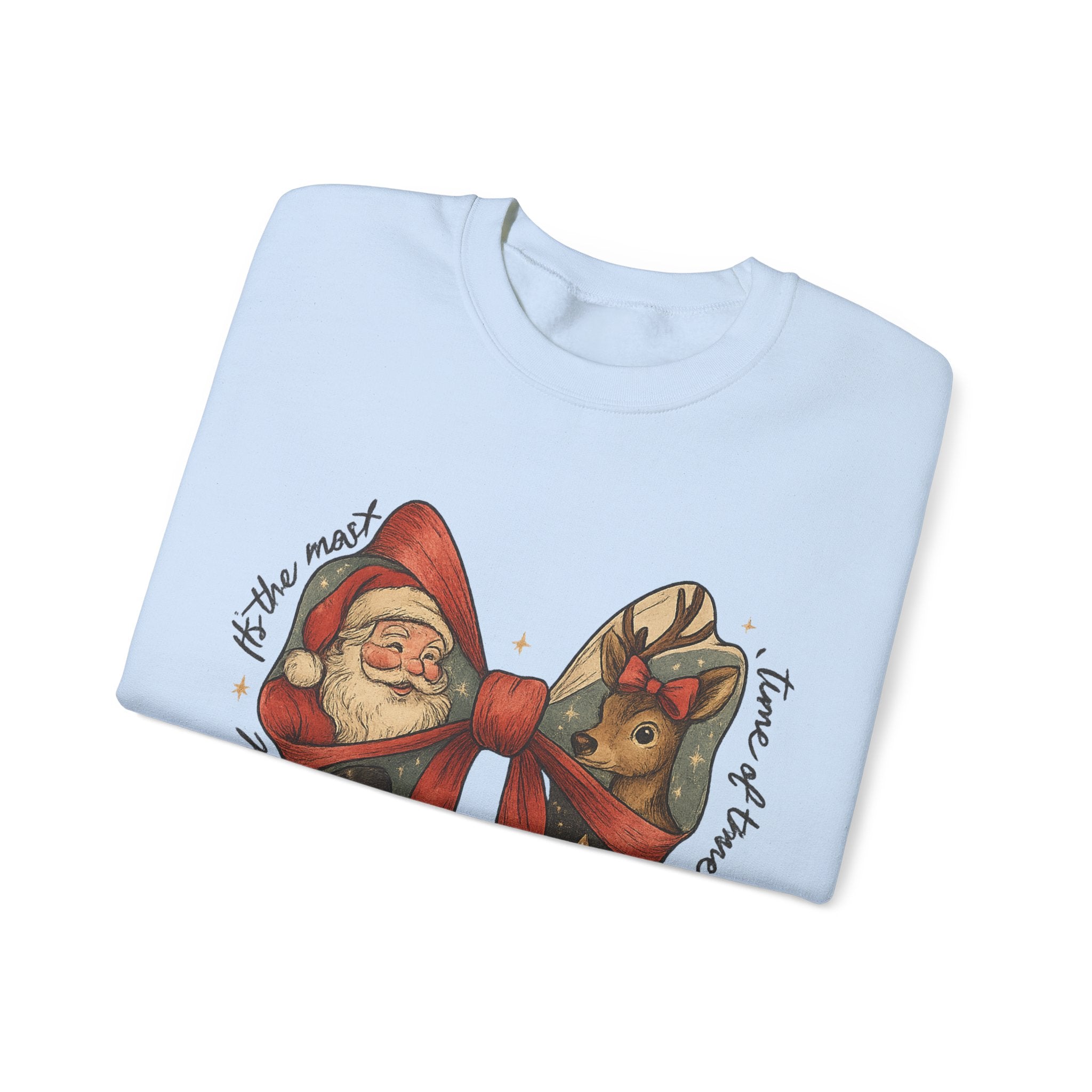 Festive Holiday Crewneck Sweatshirt – Cozy Christmas Pullover, Unisex Winter Apparel, Thoughtful Holiday Gift for Family & Friends