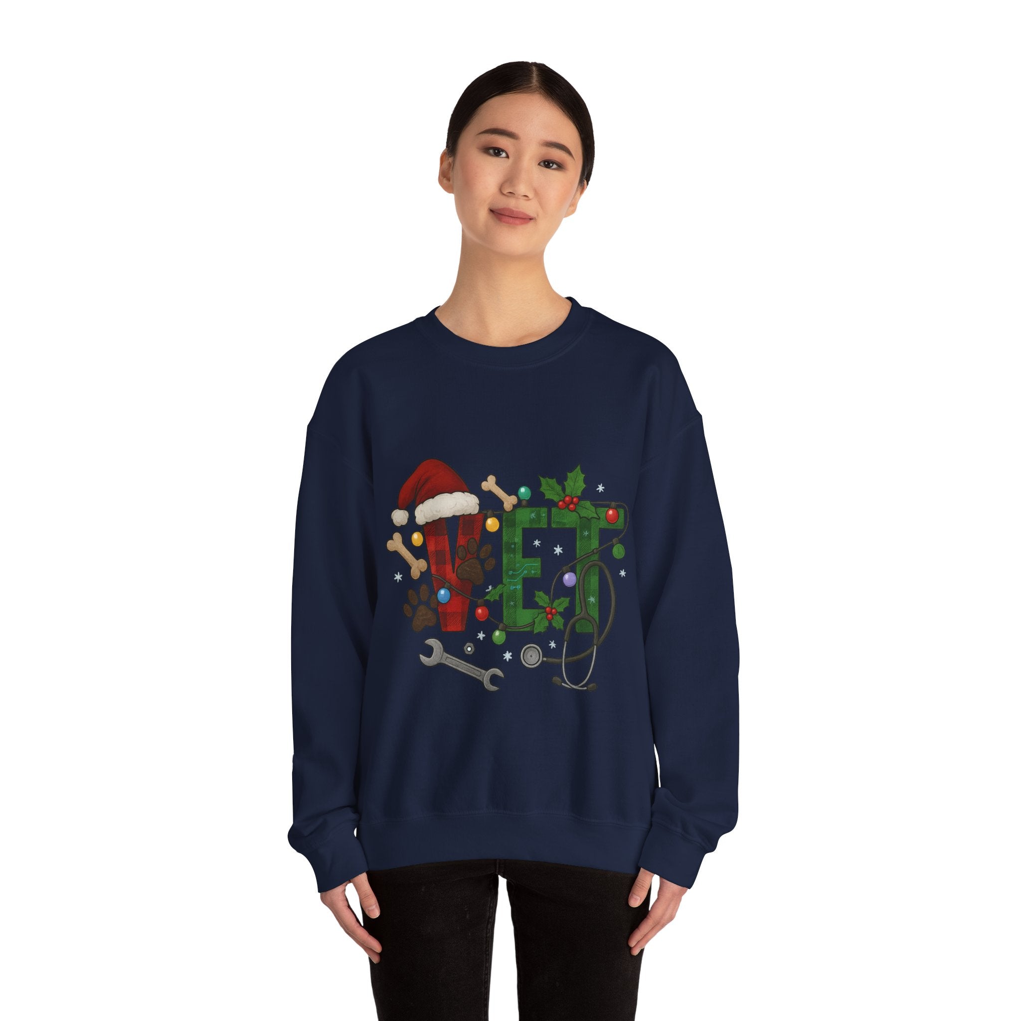 Holiday Vet Sweatshirt - Festive Veterinary Crewneck, Perfect for Animal Lovers, Christmas Gift, Cozy Winter Apparel, Pet Care